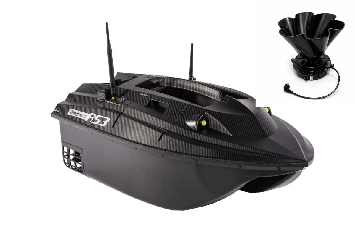 Viking Boat RS3 Carbon - (Echosonda All in One az irányítóban + Csali szóró)szín Carbon - MPN: RS3-C-G-Br03-T - EAN: 5907195285050
