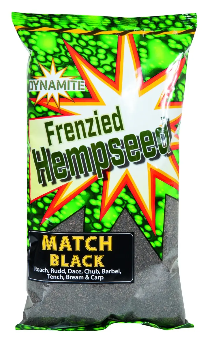 DynamiteBaits Frenzied Hempseed Match Black Groundbaitemballage 1kg - MPN: DY451 - EAN: 5031745105731