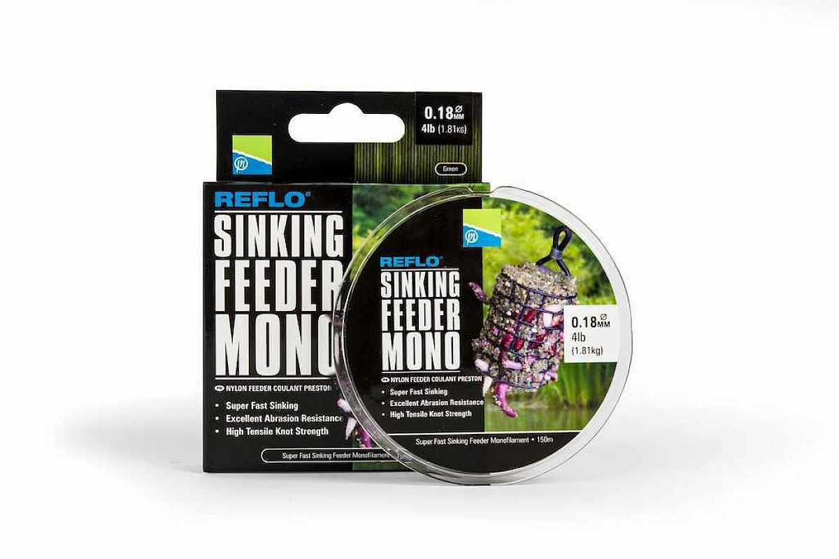 Preston Innovations Reflo Sinking Feeder Monomodel 0.18mm/1.81kg/4.00lb - MPN: PSFM/18 - EAN: 5055977455716