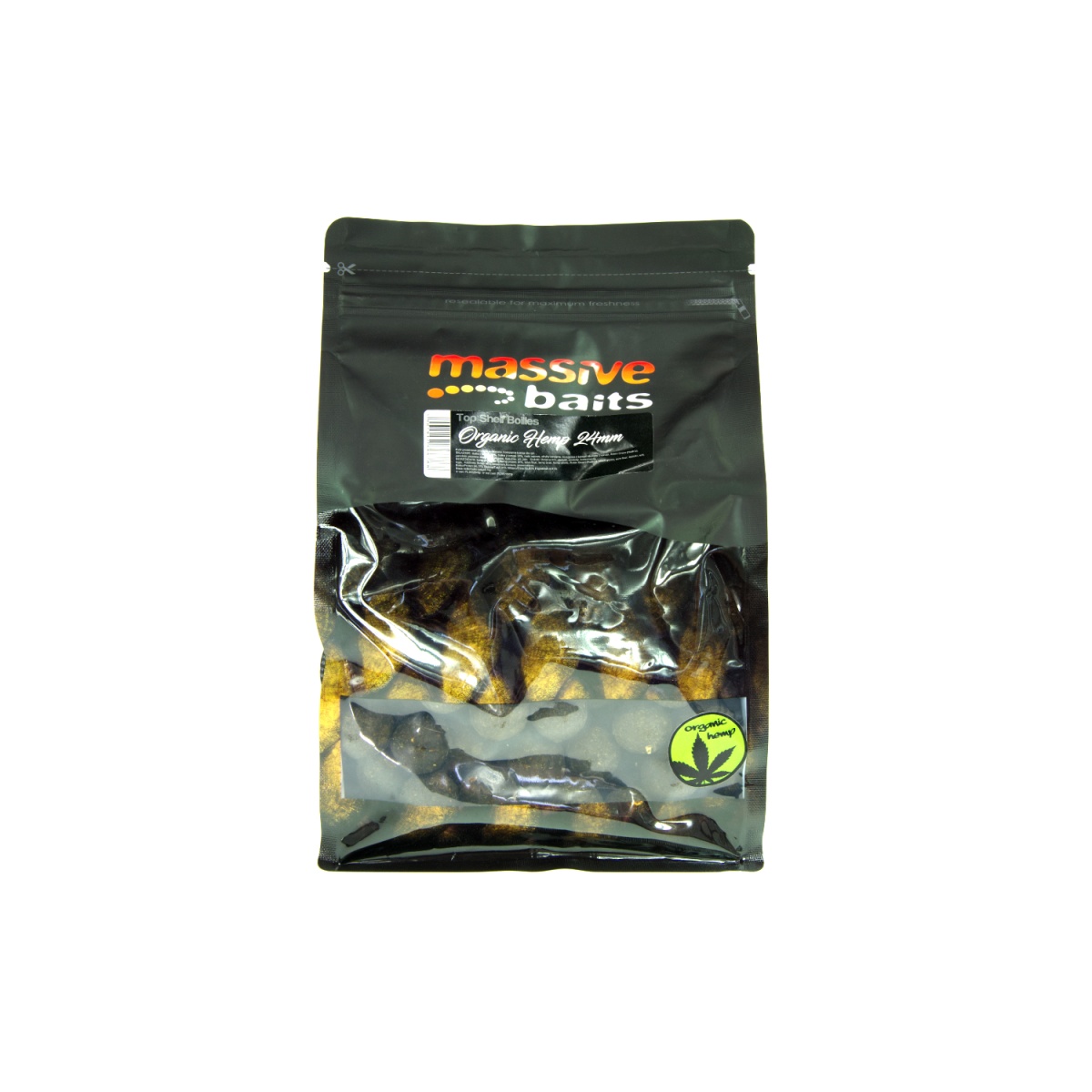 Massive Baits Top Shelf Boilies - Organic Hempopakowanie 24mm / 1kg - MPN: TS072 - EAN: 5901912666788