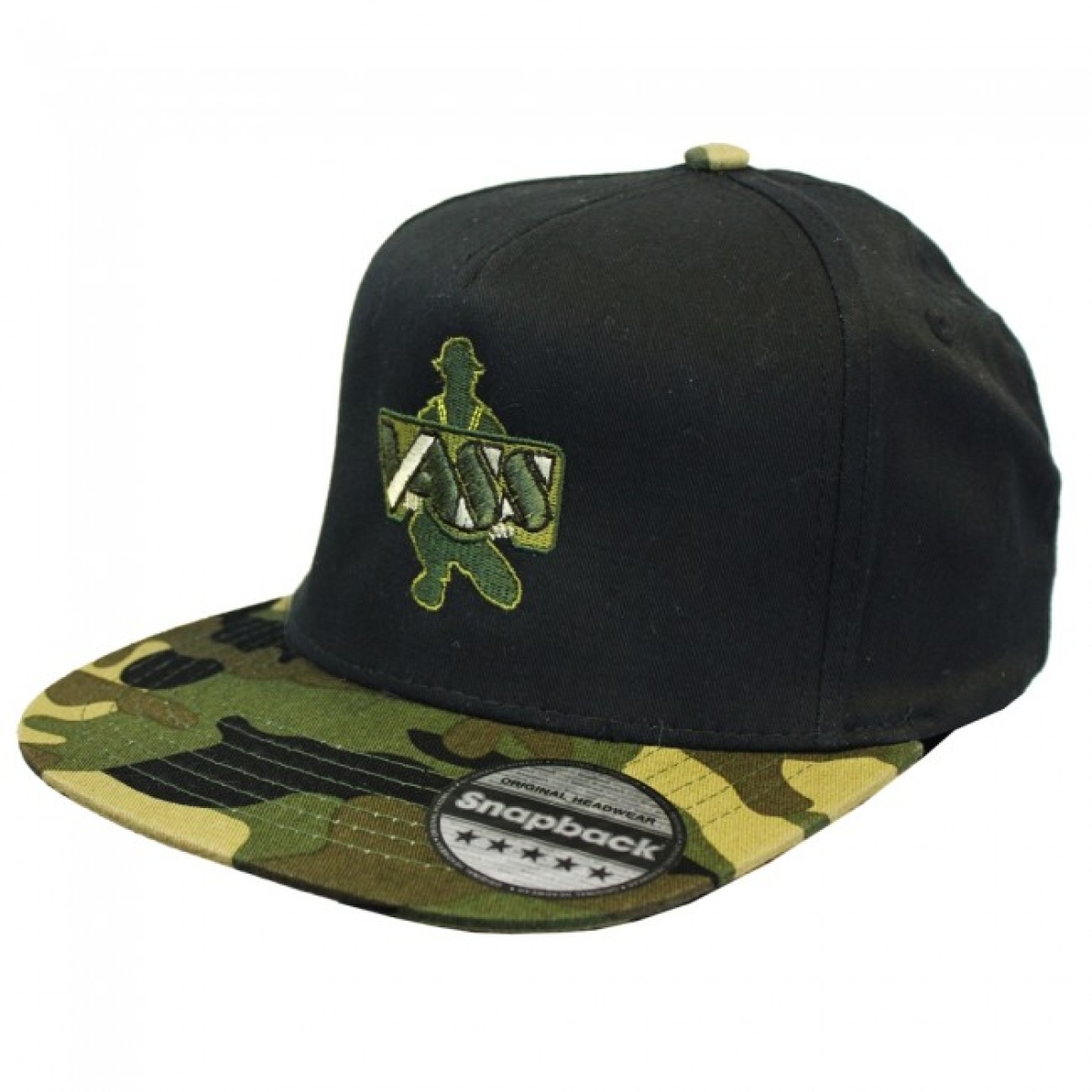 Vass Snapback Black with Green Camo Peakrozmiar One size - MPN: VB691/834 - EAN: 200000084455