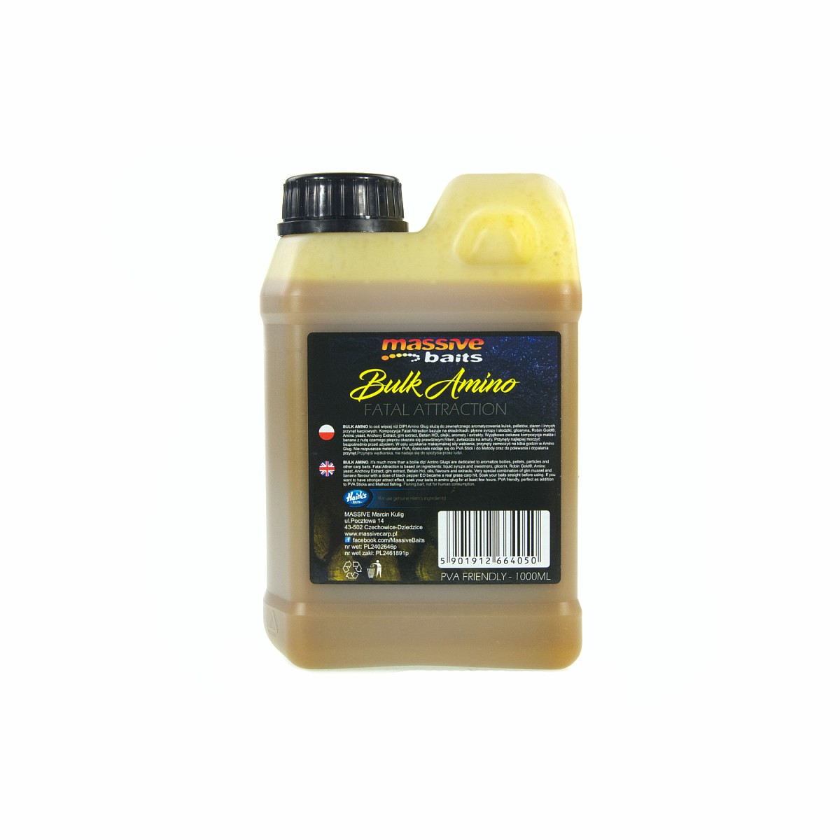 MassiveBaits Bulk Amino Fatal Attractionopakowanie 1000ml - MPN: LQ043 - EAN: 5901912664050