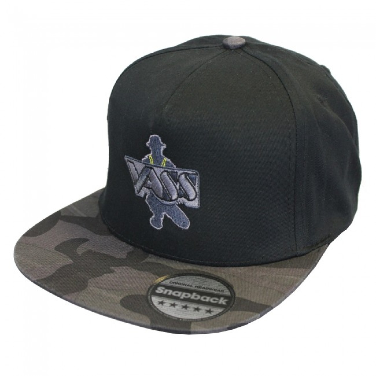 Vass Snapback Black with Black/Grey Camo Peak rozmiar One size - MPN: VB691/835 - EAN: 200000084448