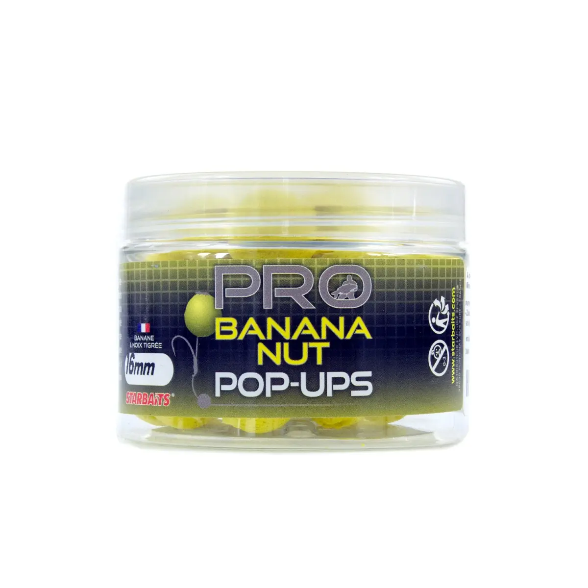 Starbaits Probiotic Banana Nut Pop-Upmărimea 16mm/50g - MPN: 84388 - EAN: 3297830843885