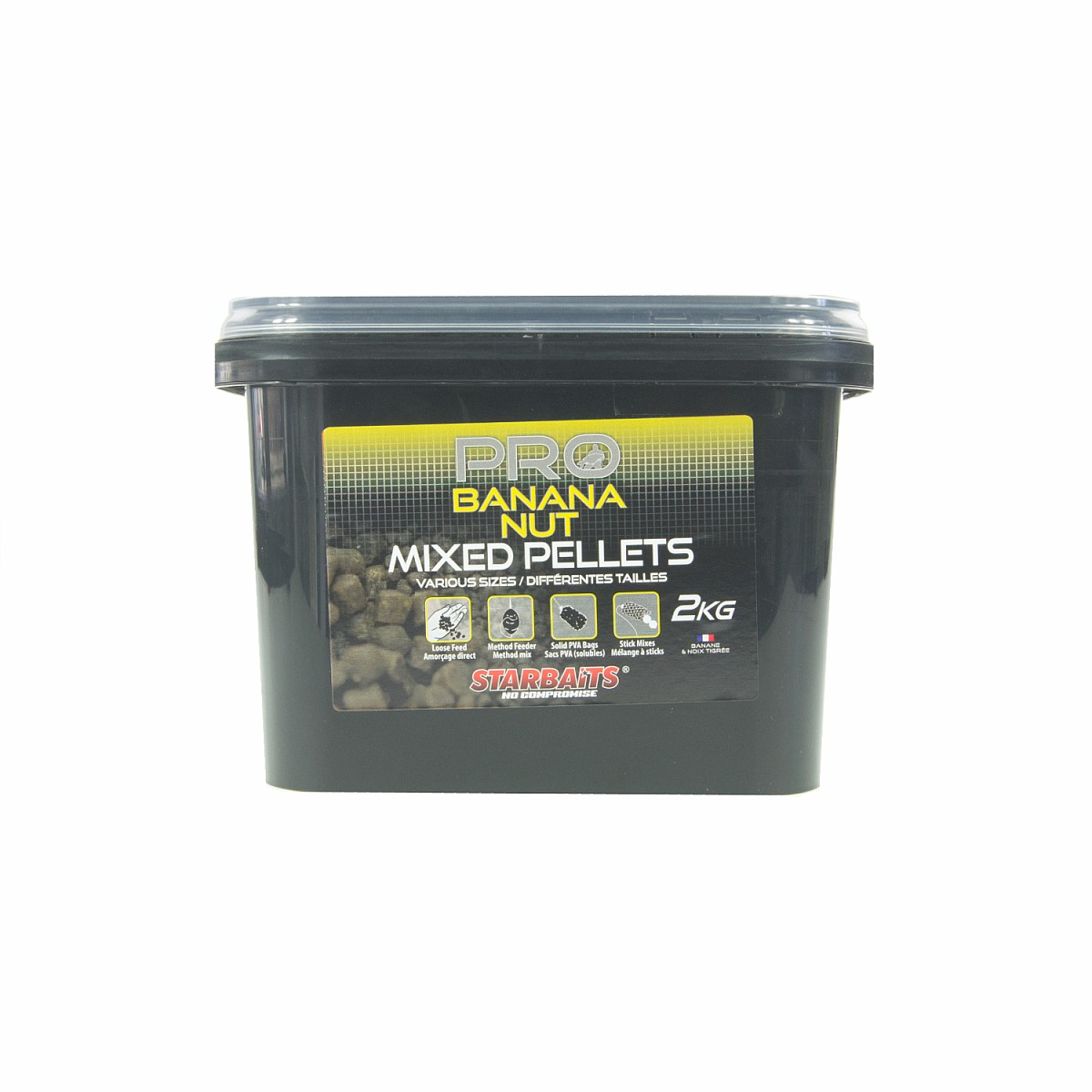Starbaits Probiotic Banana Nut Mixed Pellets opakowanie 2kg - MPN: 44911 - EAN: 3297830449117