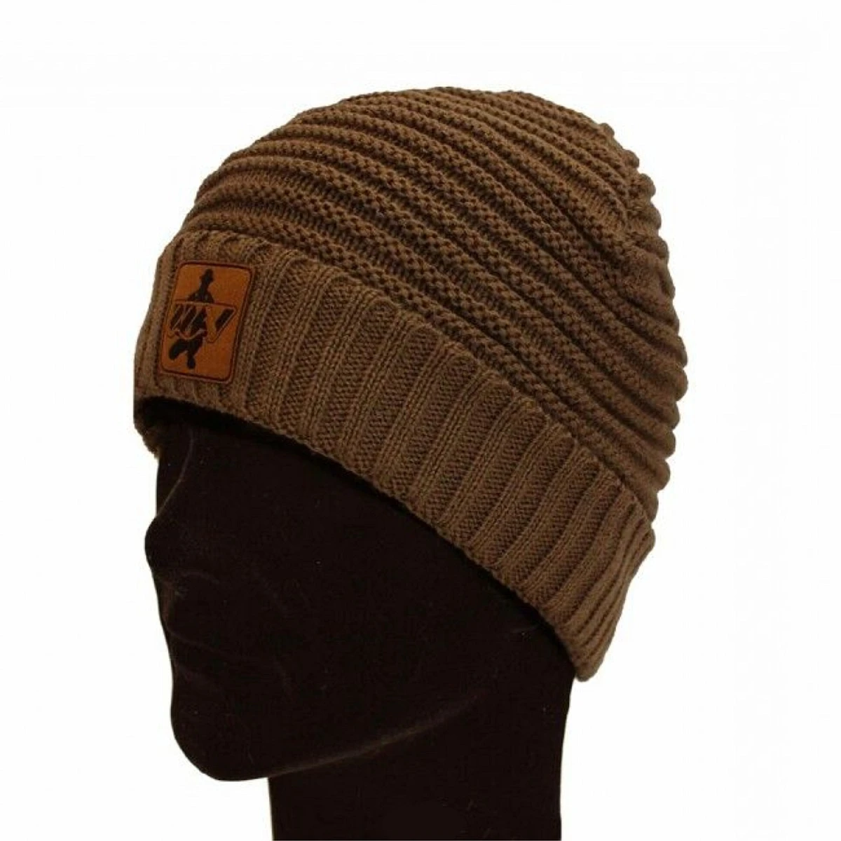 Vass Fleece Lined Ribbed Beanie Brown Rubber Badgetamaño One size - MPN: VR376-1/09 - EAN: 5060832422659