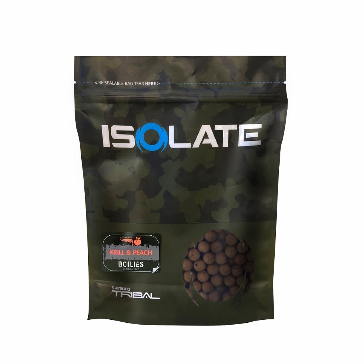 Shimano Tribal Isolate Boilies 3kg - Krill Peach rozmiar 15mm / 3kg - MPN: ISOKPB153000 - EAN: 8717009887113