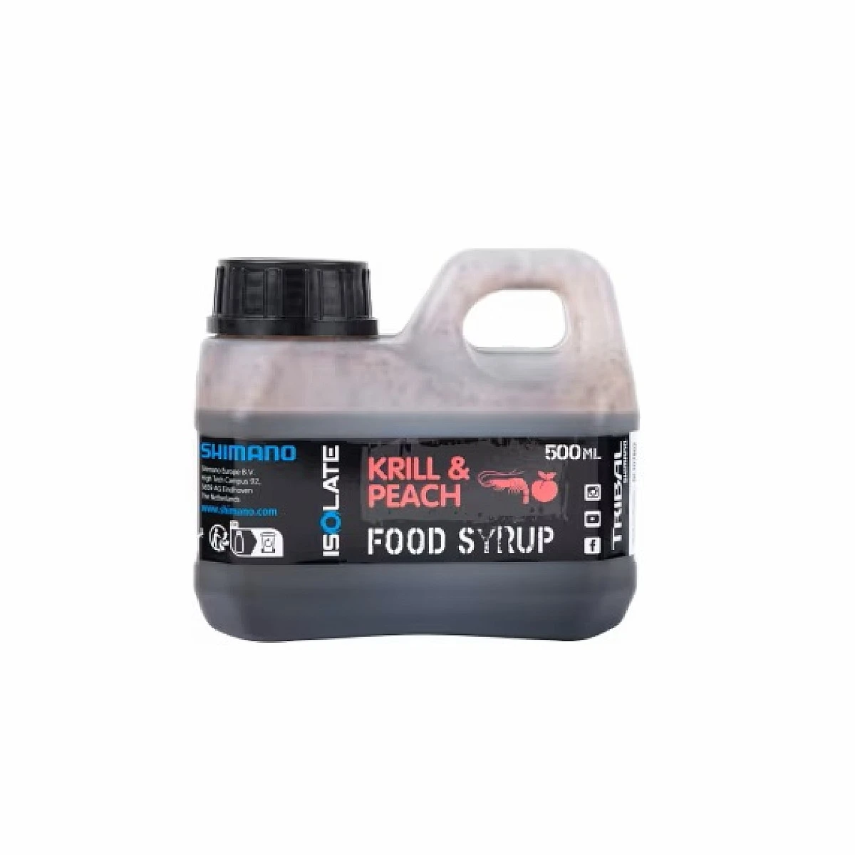Shimano Tribal Food Syrup Isolate - Krill Peachambalaj 500ml - MPN: ISOKPLA500 - EAN: 8717009887168