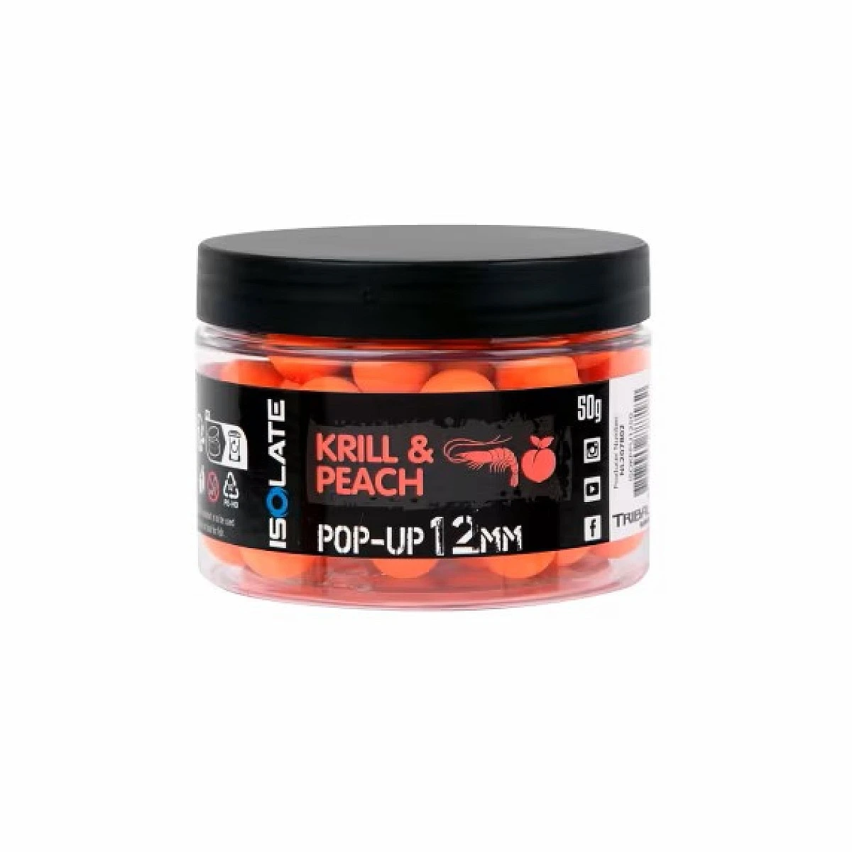 Shimano Tribal Isolate Pop-Up - Krill Peach mărimea 12mm / 50g - MPN: ISOKPPU1250 - EAN: 8717009887182