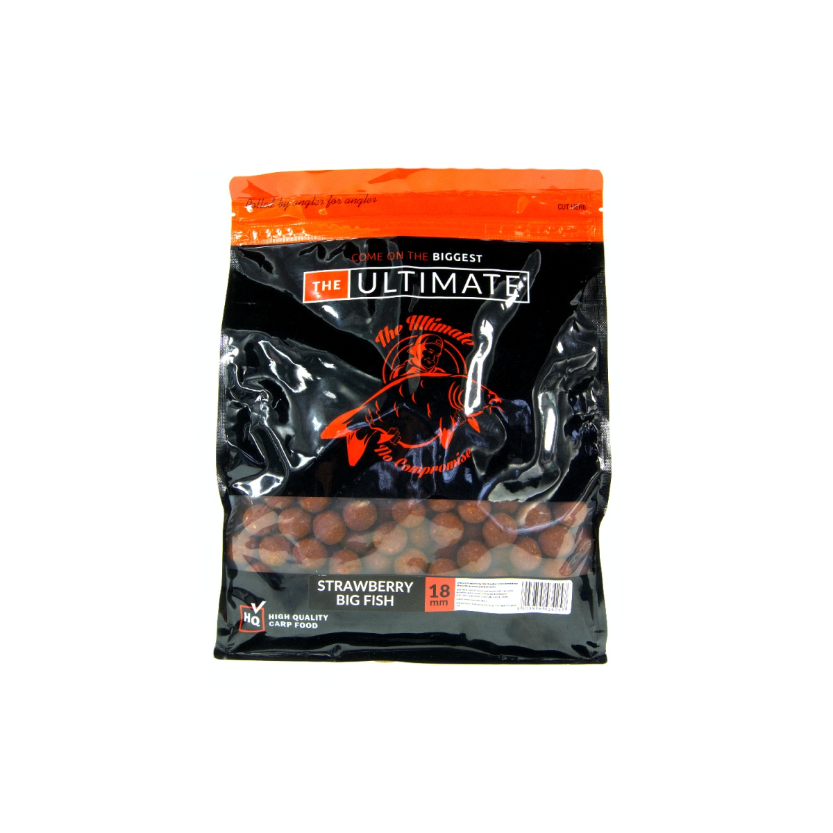 UltimateProducts Top Range Boilies - Strawberry Big Fishrozmiar 18 mm / 1 kg - EAN: 5903855434257