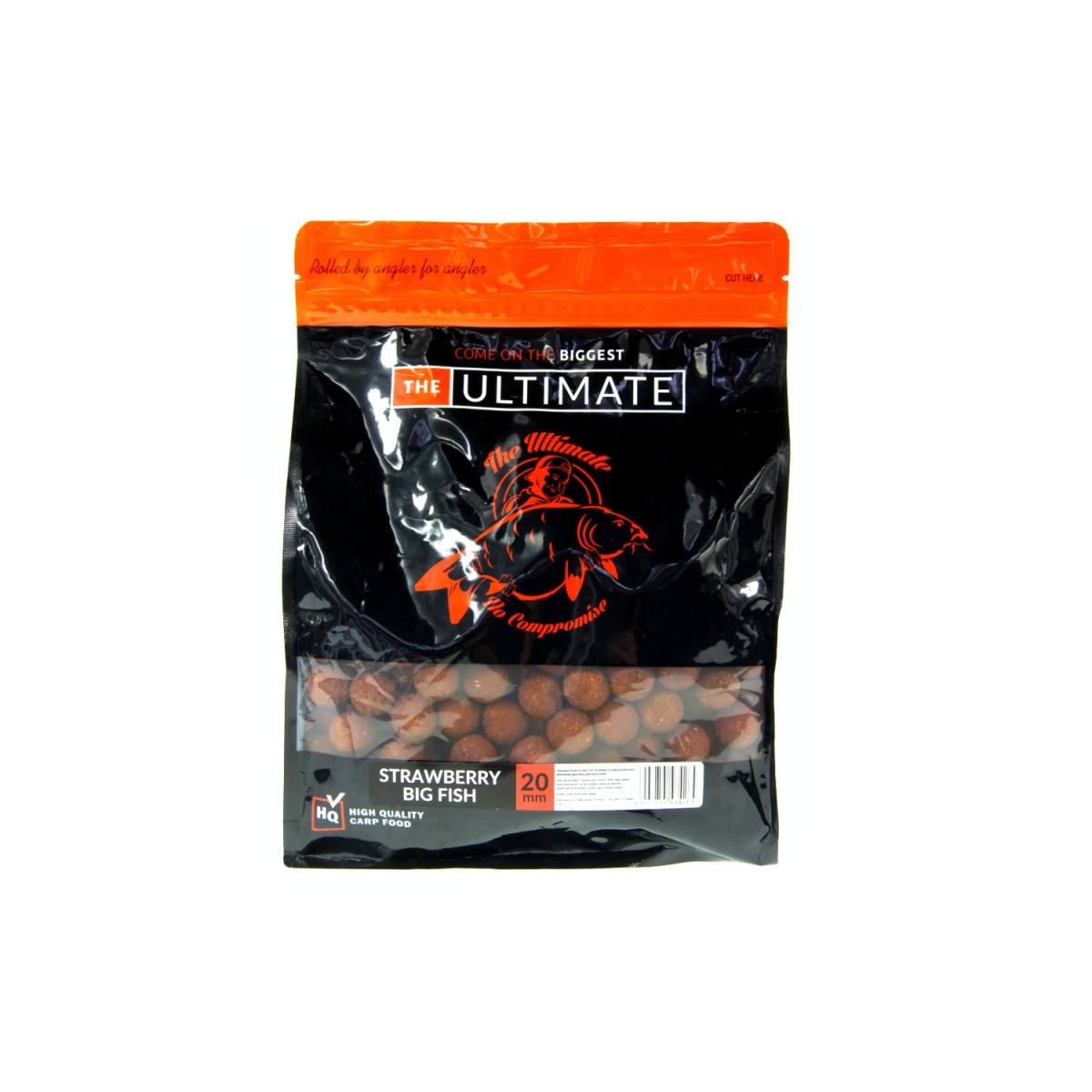 UltimateProducts Top Range Boilies - Strawberry Big Fishrozmiar 20 mm / 1 kg - EAN: 5903855434264