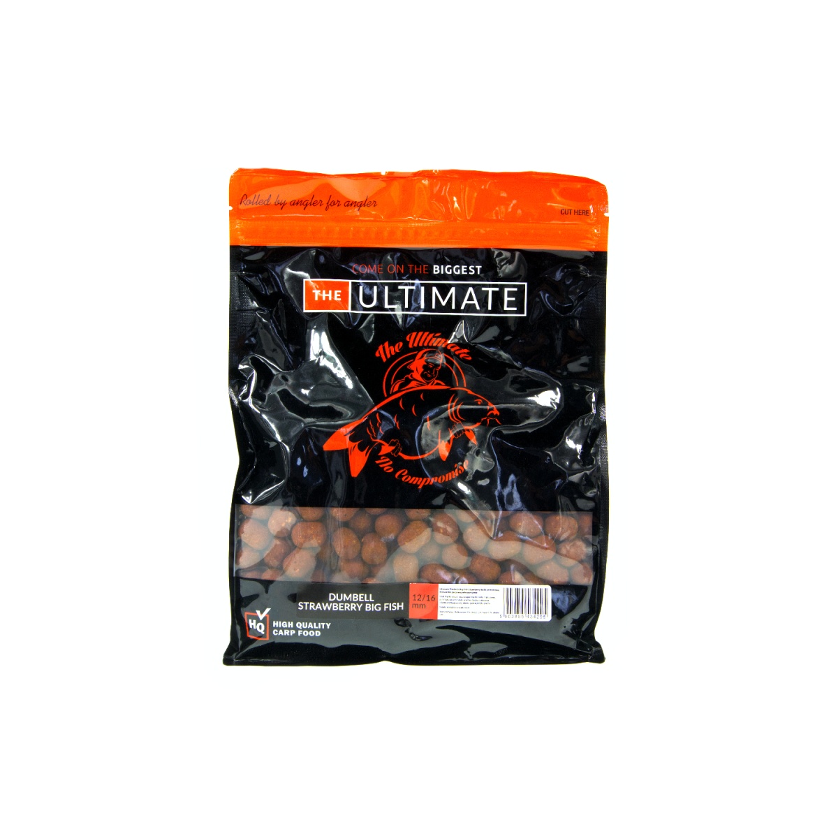 UltimateProducts Top Range Boilies - Strawberry Big Fishrozmiar dumbell 12/16mm / 1 kg - EAN: 5903855434295