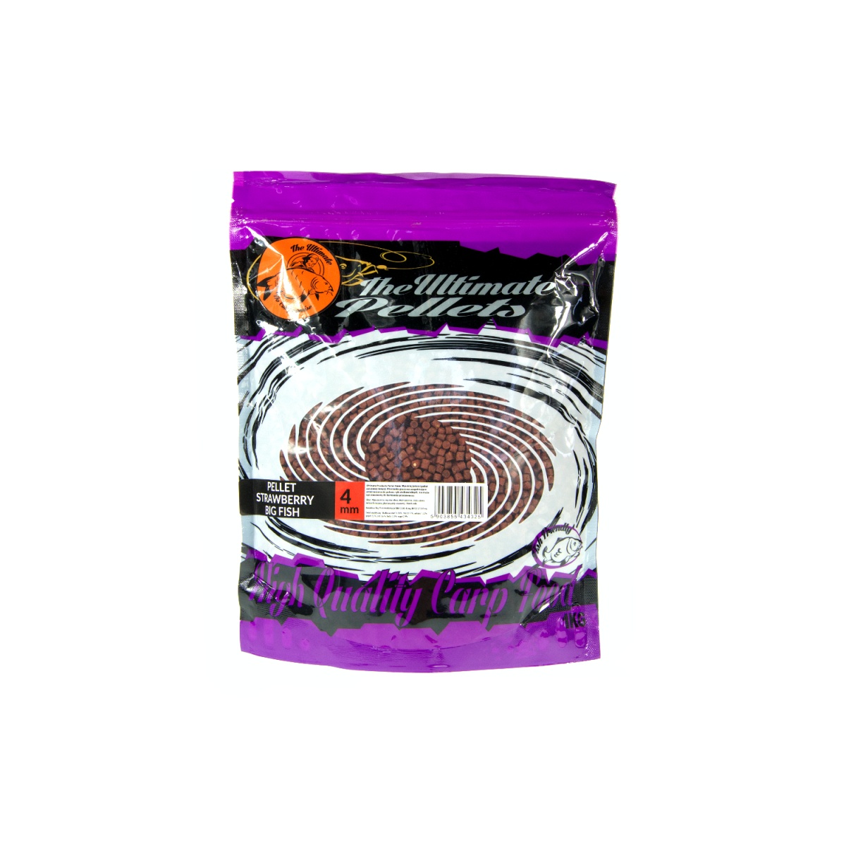 UltimateProducts Top Range Pellet - Strawberry Big Fishopakowanie 4mm / 1kg - EAN: 5903855434325