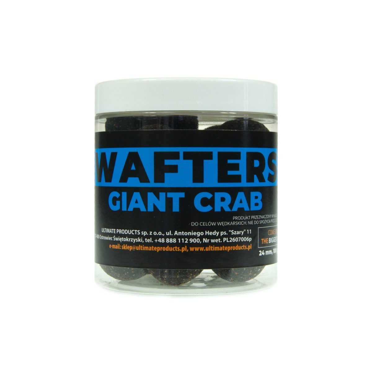 UltimateProducts Top Range Wafters - Giant Crabrozmiar 24 mm - EAN: 5903855434226
