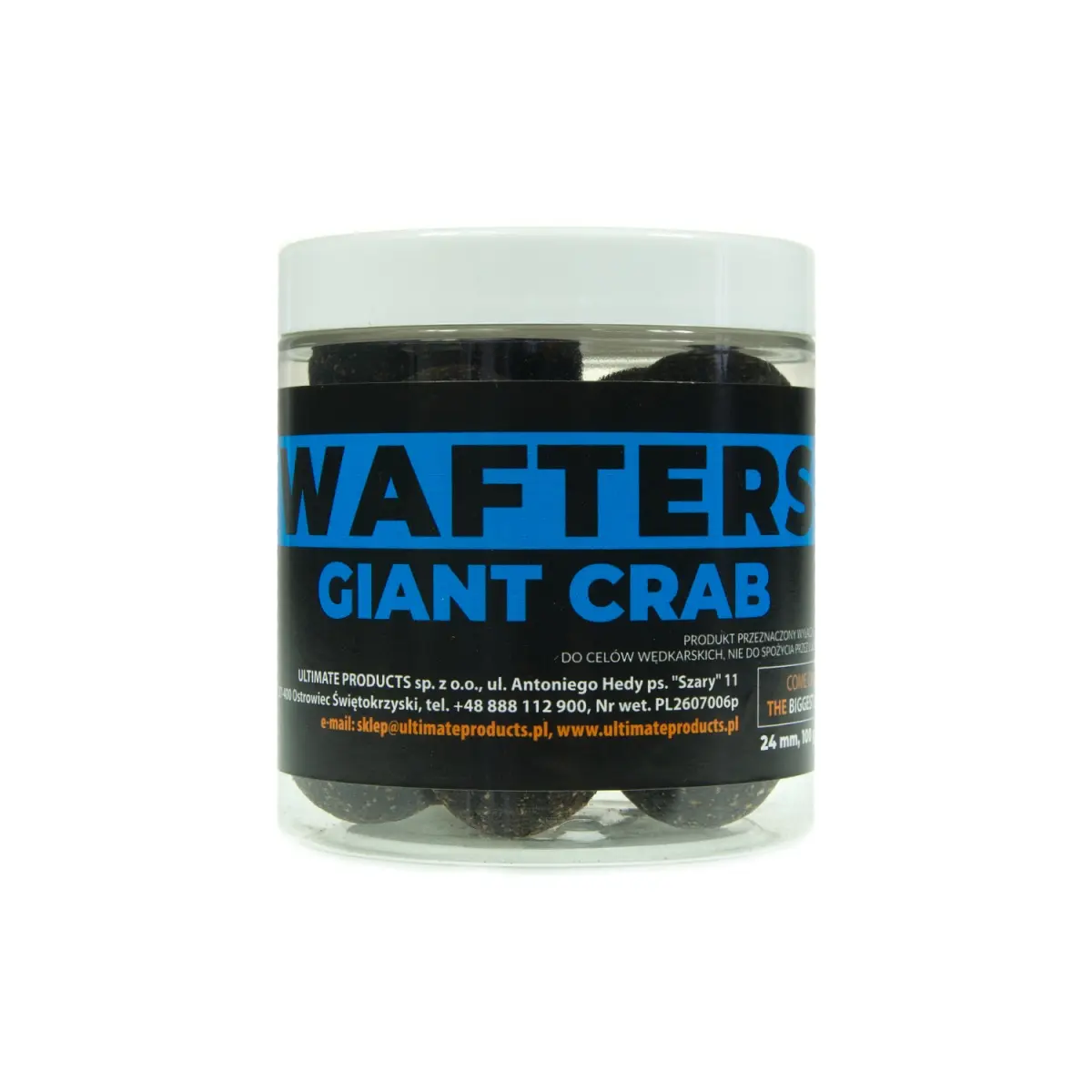 UltimateProducts Top Range Wafters - Giant Crabmărimea 24 mm - EAN: 5903855434226