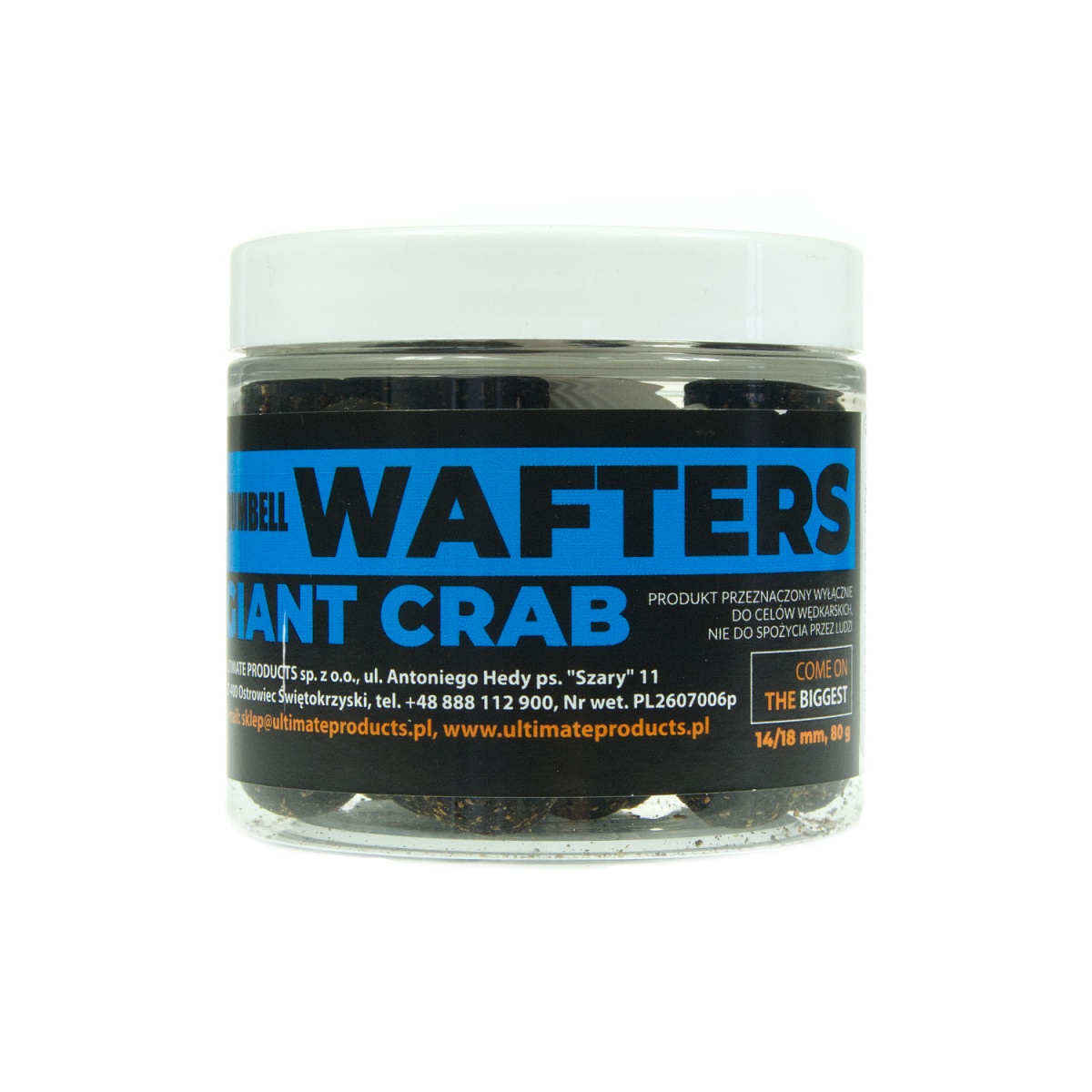 UltimateProducts Top Range Wafters - Giant Crabrozmiar dumbell 14/18mm - EAN: 5903855434233