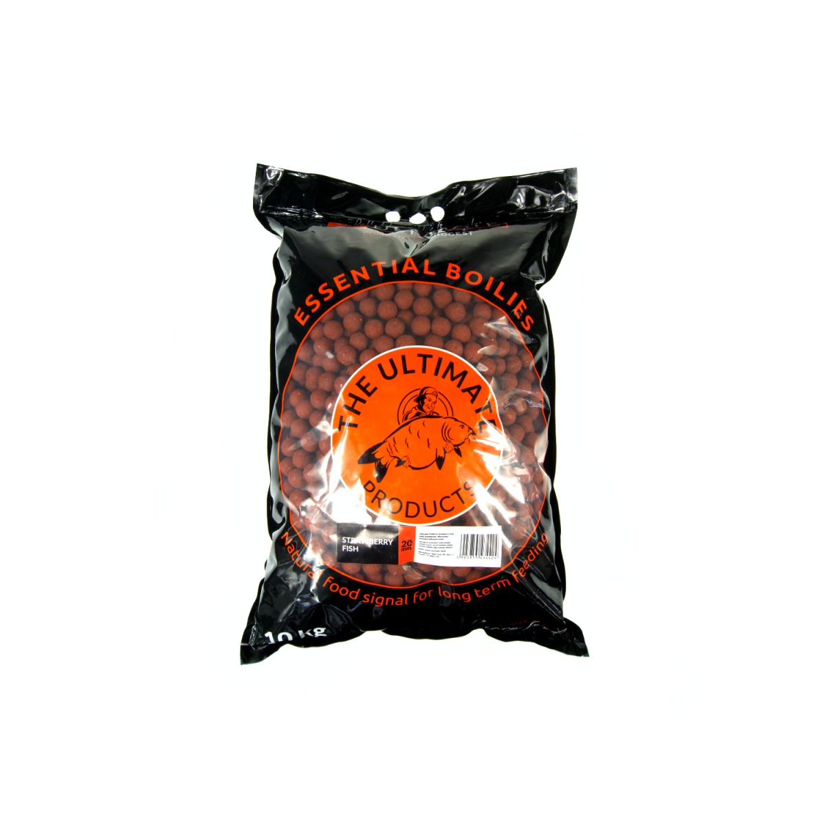 UltimateProducts Essential Boilies - Strawberry Fishрозмір 20mm / 10kg - EAN: 5903855434424