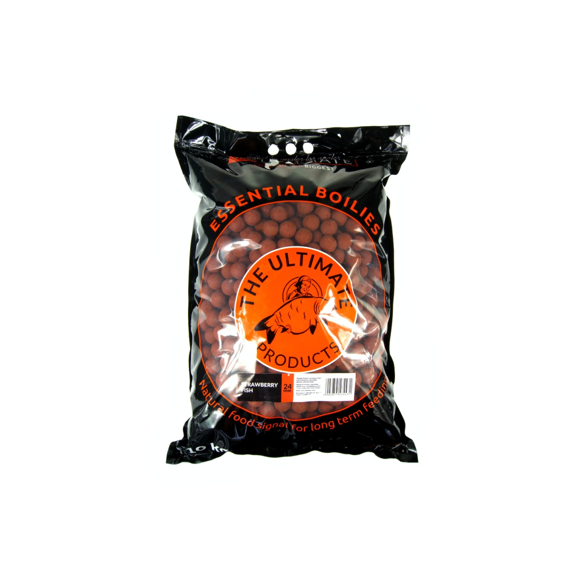 UltimateProducts Essential Boilies - Strawberry Fishрозмір 24mm / 10kg - EAN: 5903855434431
