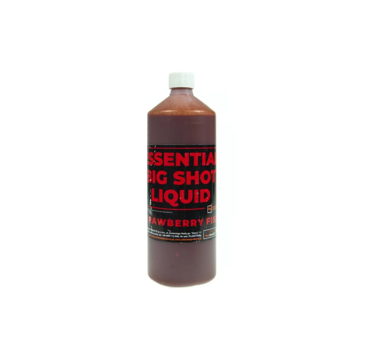 UltimateProducts Essential BIG SHOT Liquid - Strawberry Fishambalaj 1L - EAN: 5903855434615