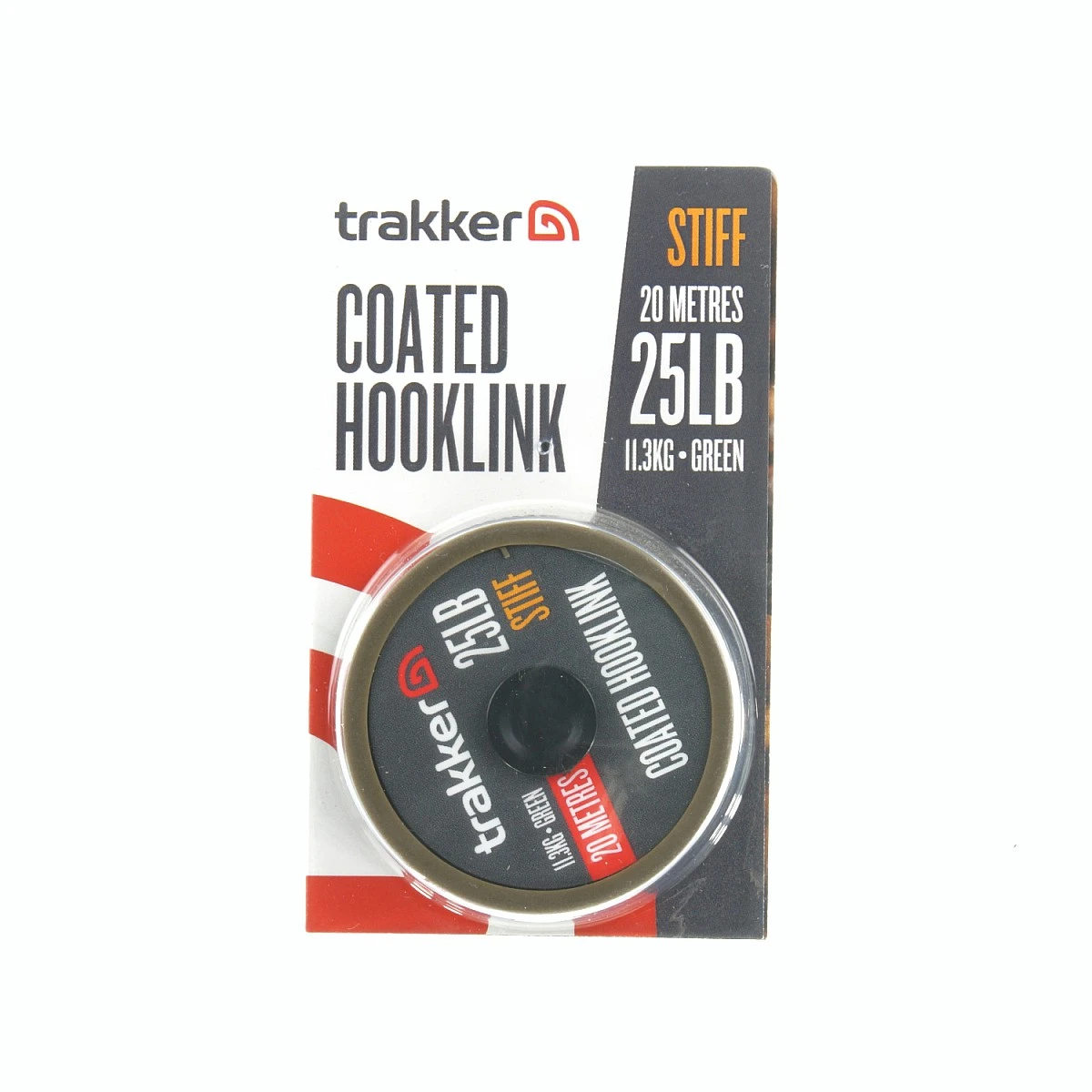 Trakker Stiff Coated Hooklinkmodello 25lb (11.3kg) / 20m - MPN: 227417 - EAN: 5056618303540