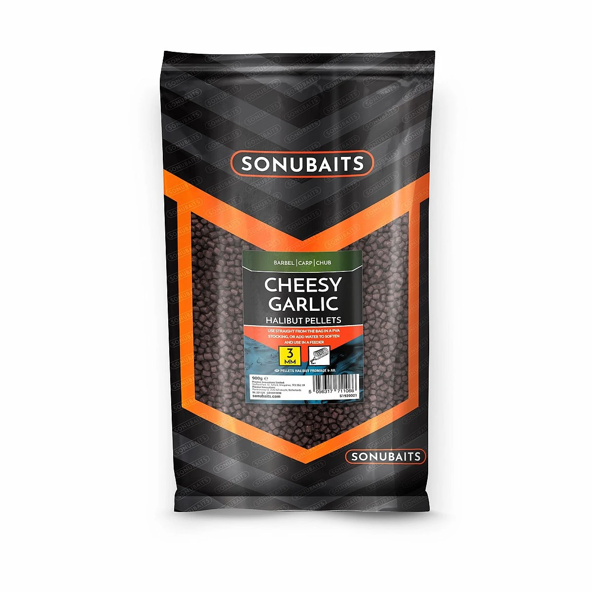 Sonubaits Cheesy Garlic Halibut Pelletsambalaj 3mm / 900g - MPN: S1920021 - EAN: 5056317711066