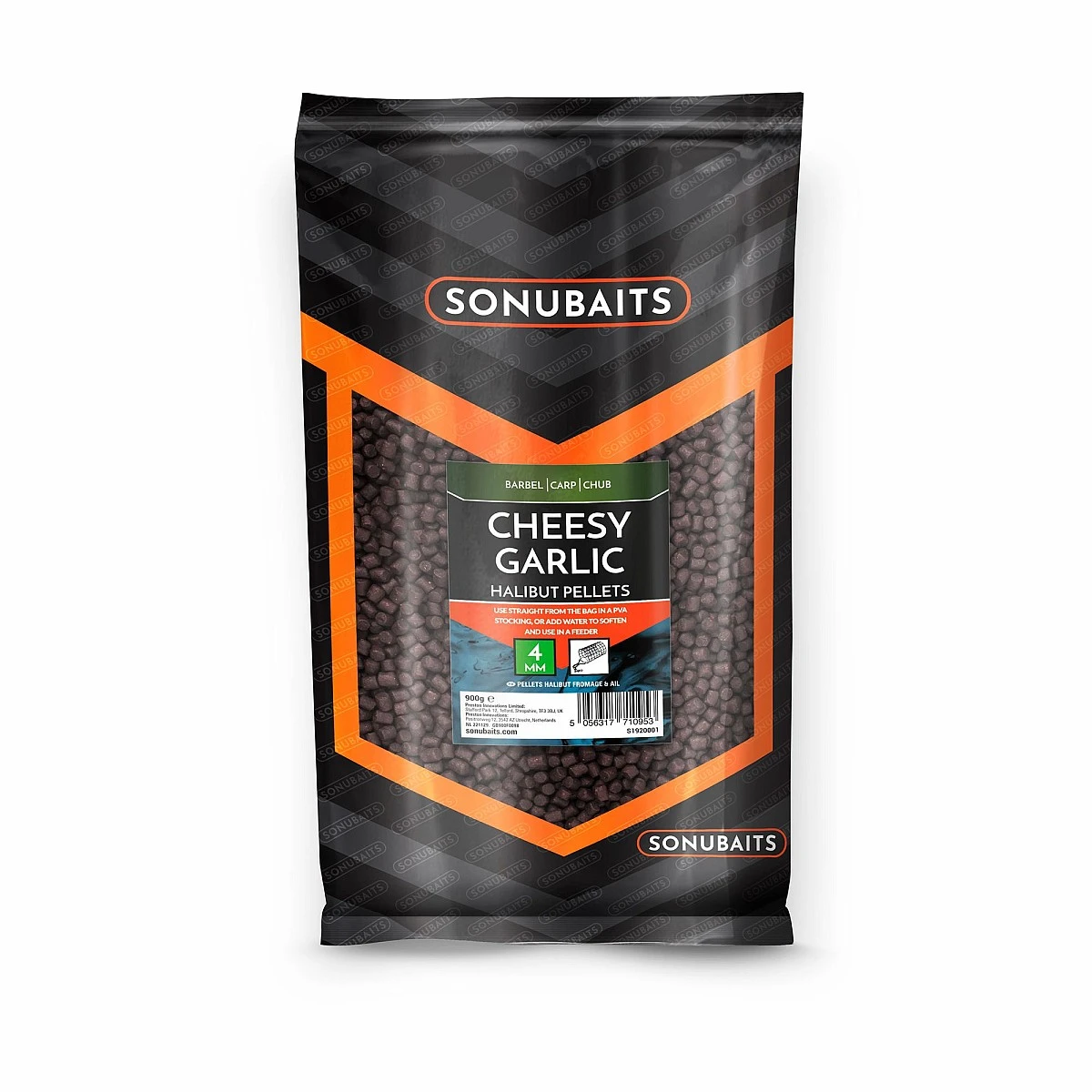 Sonubaits Cheesy Garlic Halibut Pelletsambalaj 4mm / 900g - MPN: S1920001 - EAN: 5056317710953