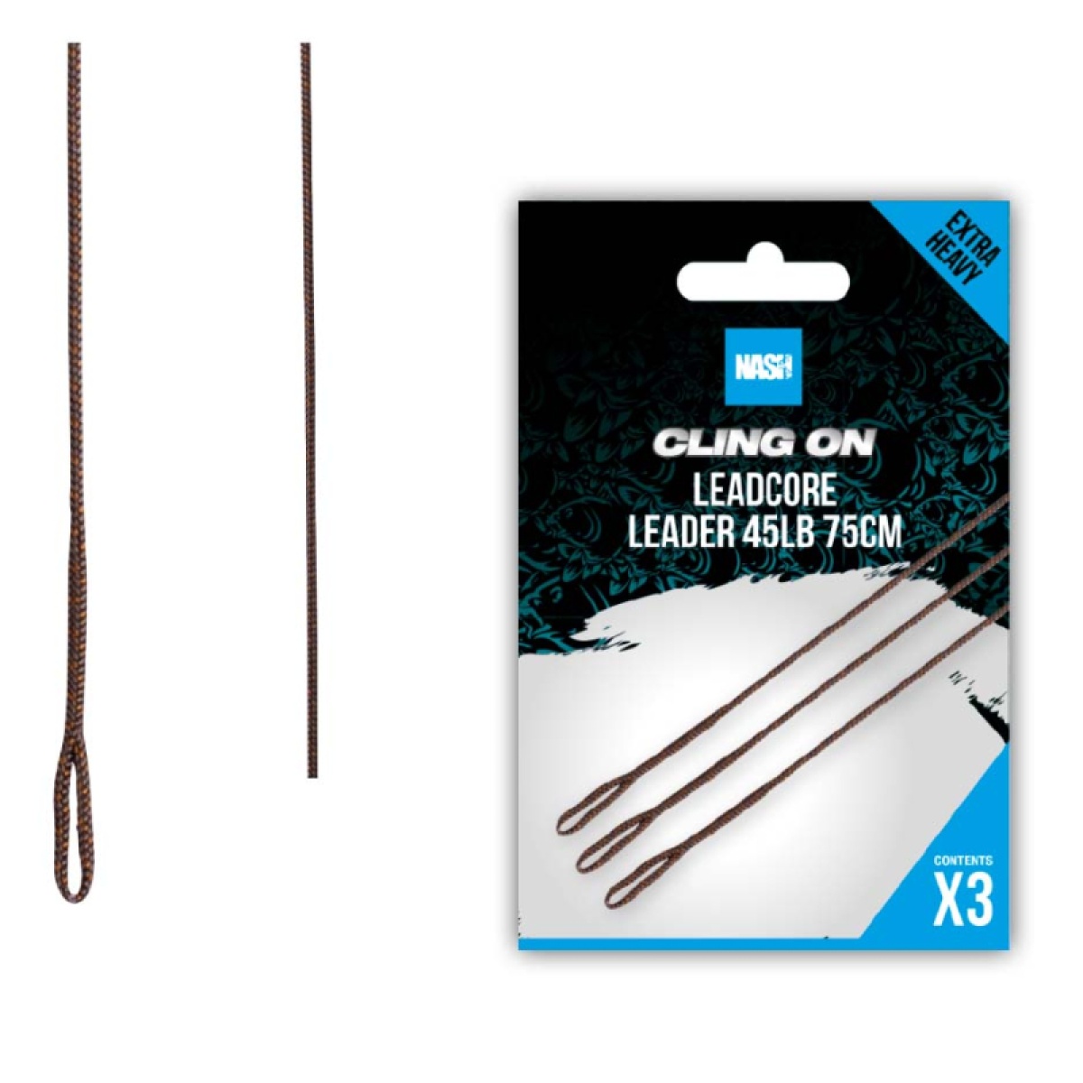 Nash Ready Tied Leadcore Leaderdługość 75 cm / 45lb - MPN: T8189 - EAN: 5055108981893