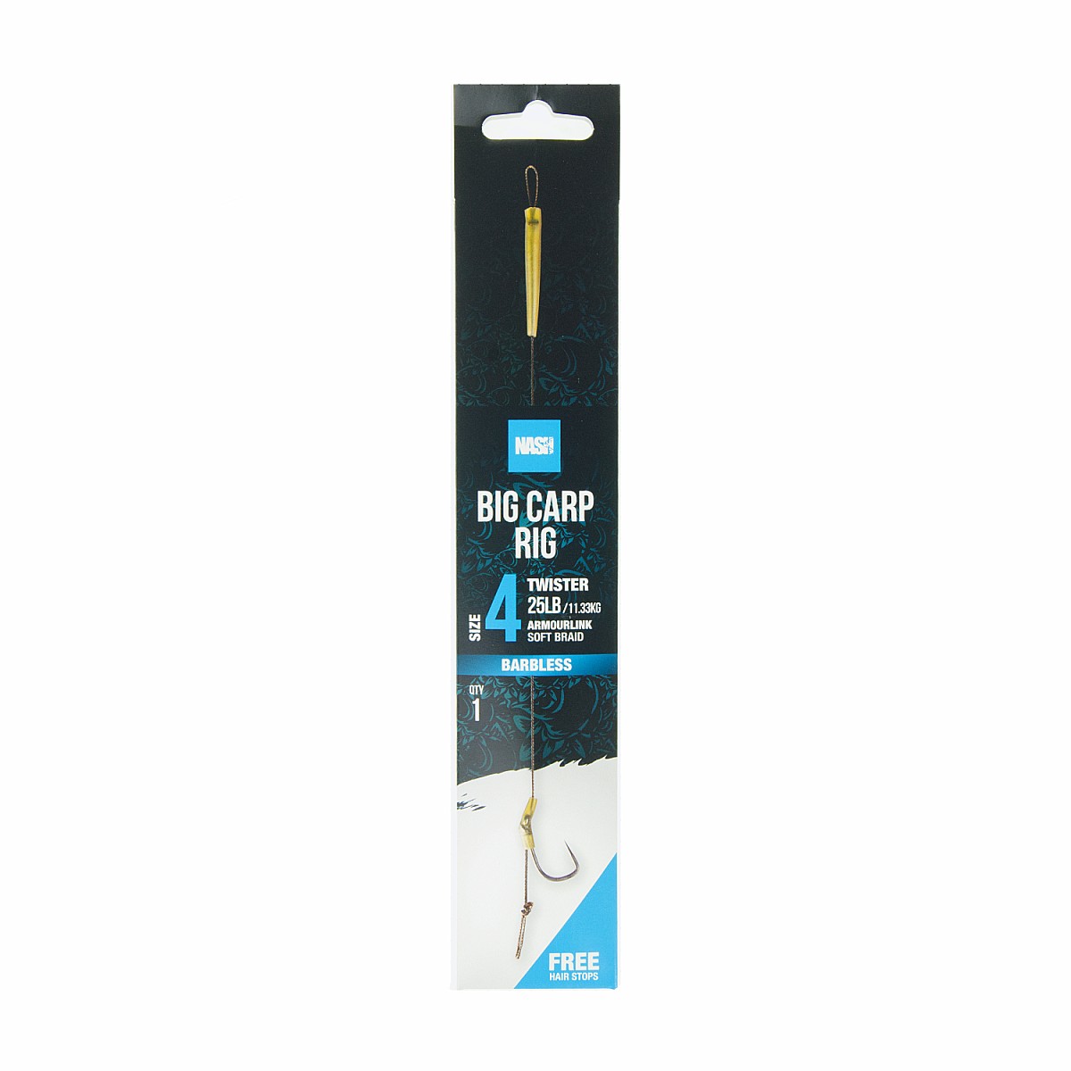 Nash Big Carp Rig (Barbless)rozmiar 4 (barbless) - MPN: T6425 - EAN: 5055108964254