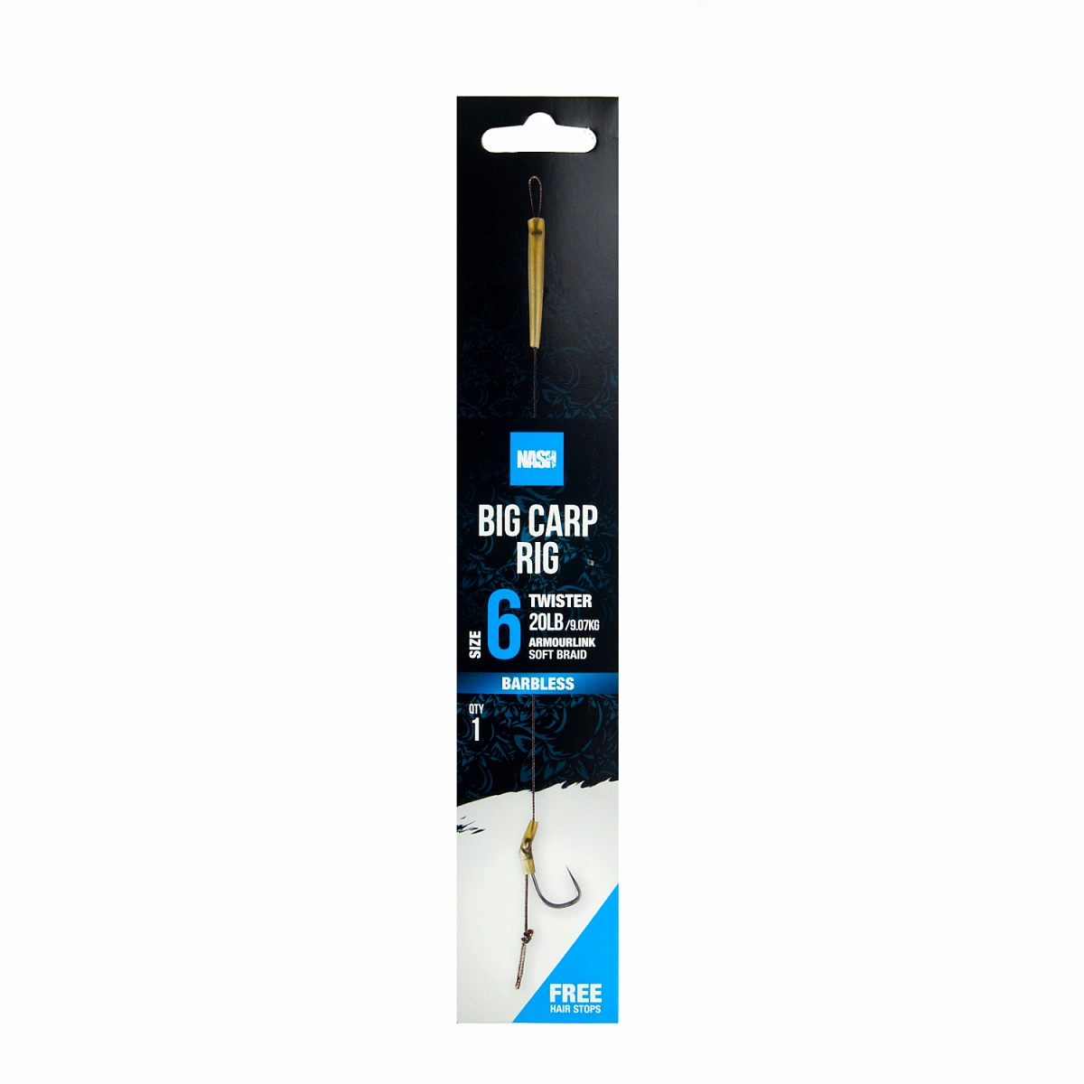 Nash Big Carp Rig (Barbless)rozmiar 6 (barbless) - MPN: T6426 - EAN: 5055108964261