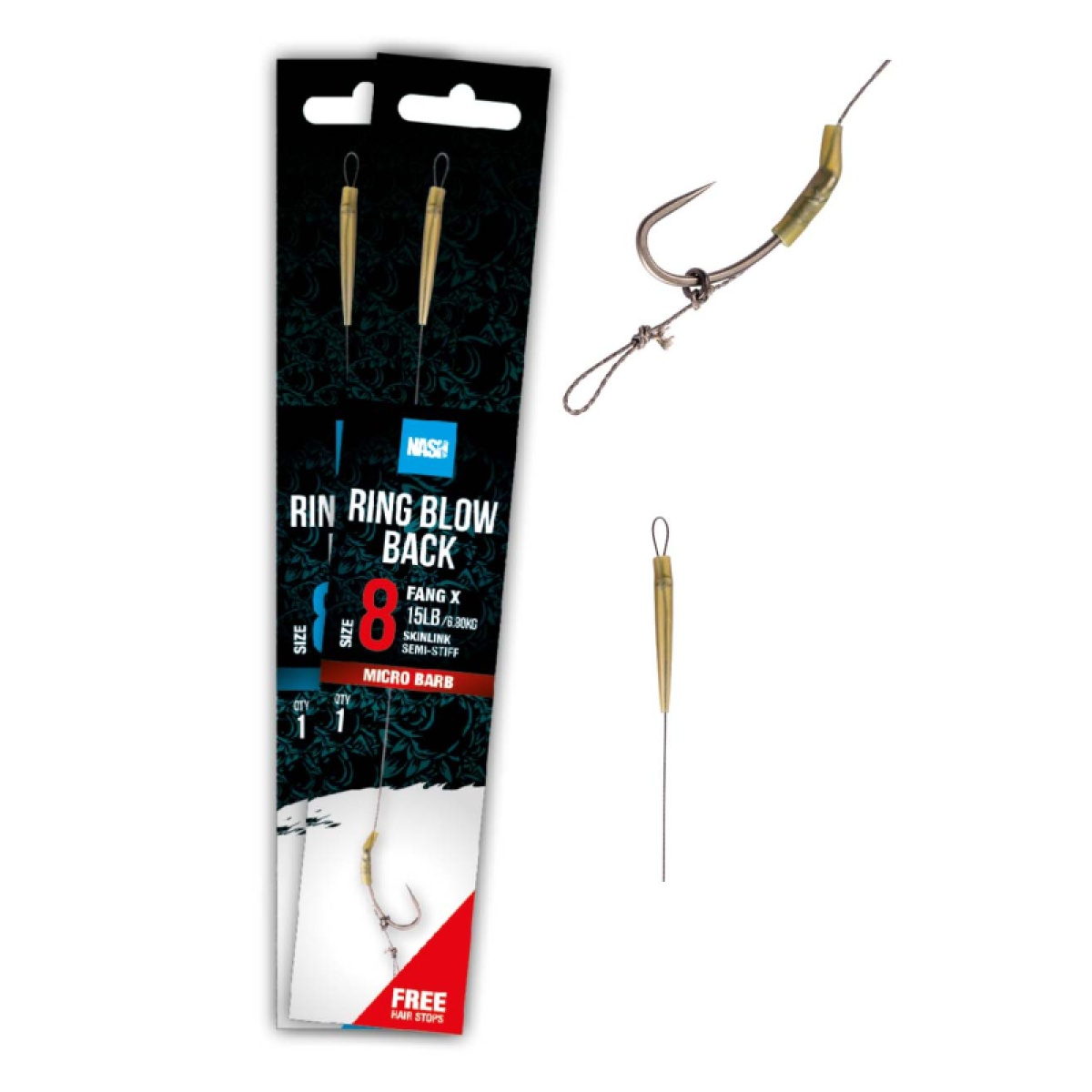 Nash Ring Blow Back Rig (Barbless) rozmiar 4 (barbless) - MPN: T6432 - EAN: 5055108964322
