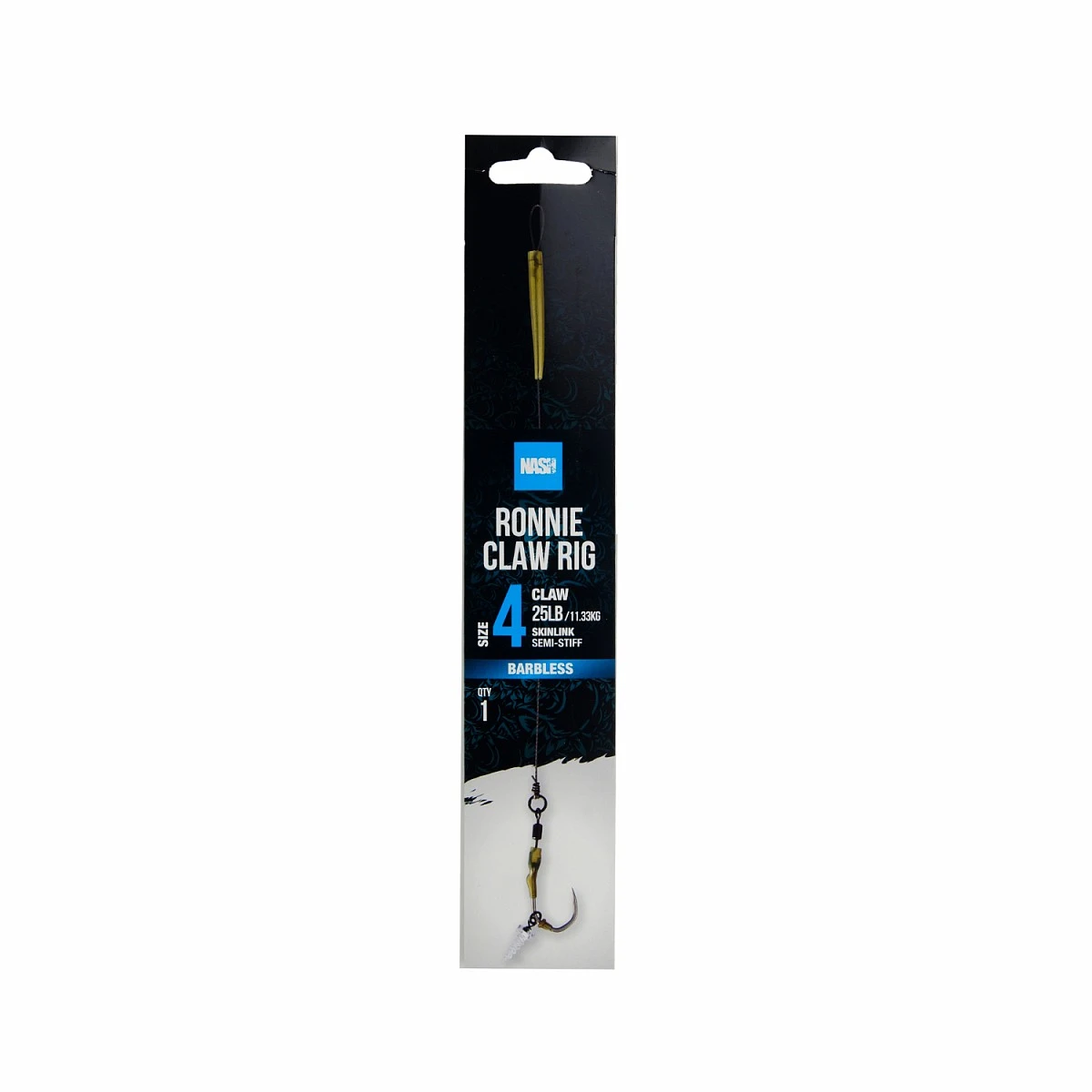 Nash Ronnie Claw Rig (Barbless) misurare 4 (senza ardiglione) - MPN: T6418 - EAN: 5055108964186