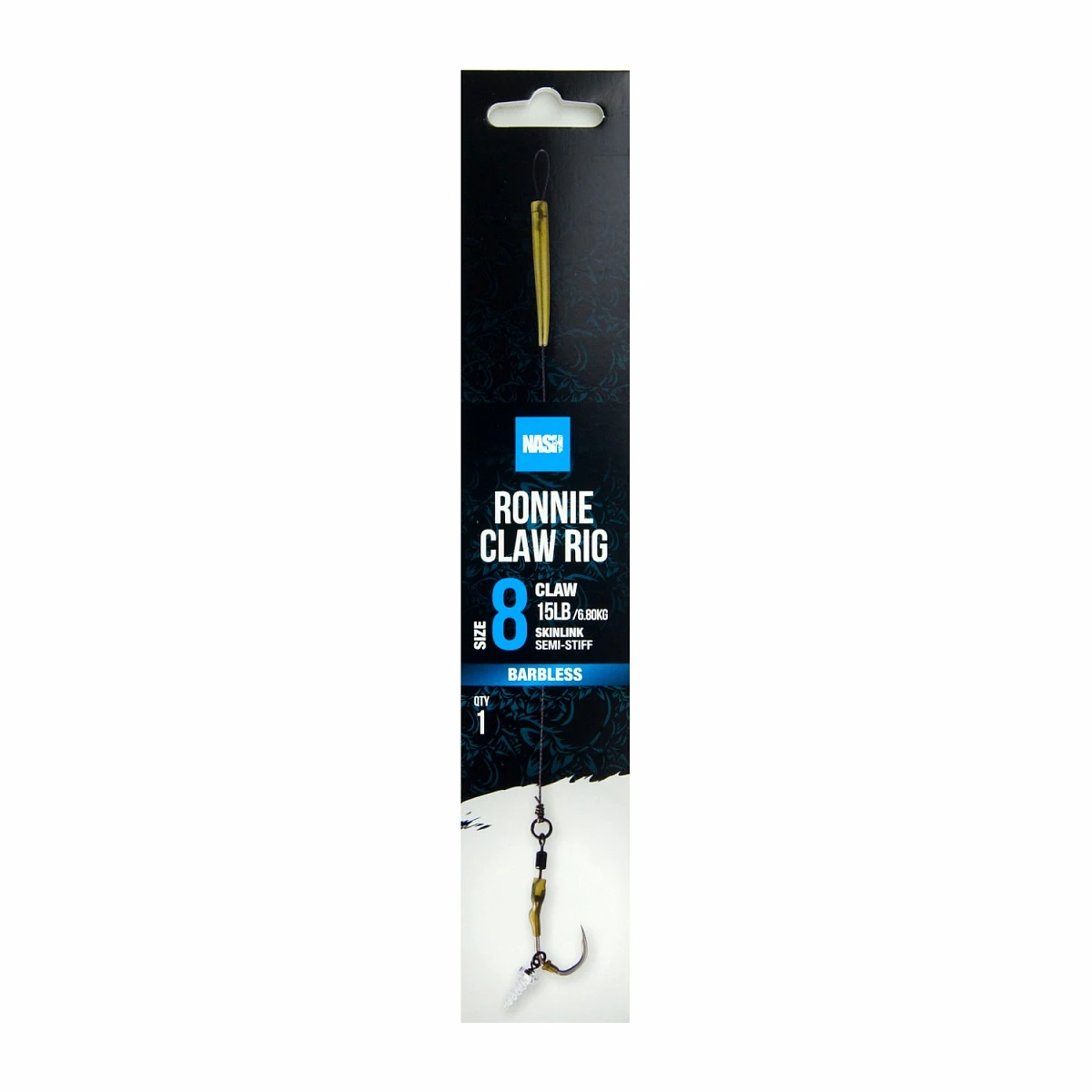 Nash Ronnie Claw Rig (Barbless) misurare 8 (senza ardiglione) - MPN: T6420 - EAN: 5055108964209