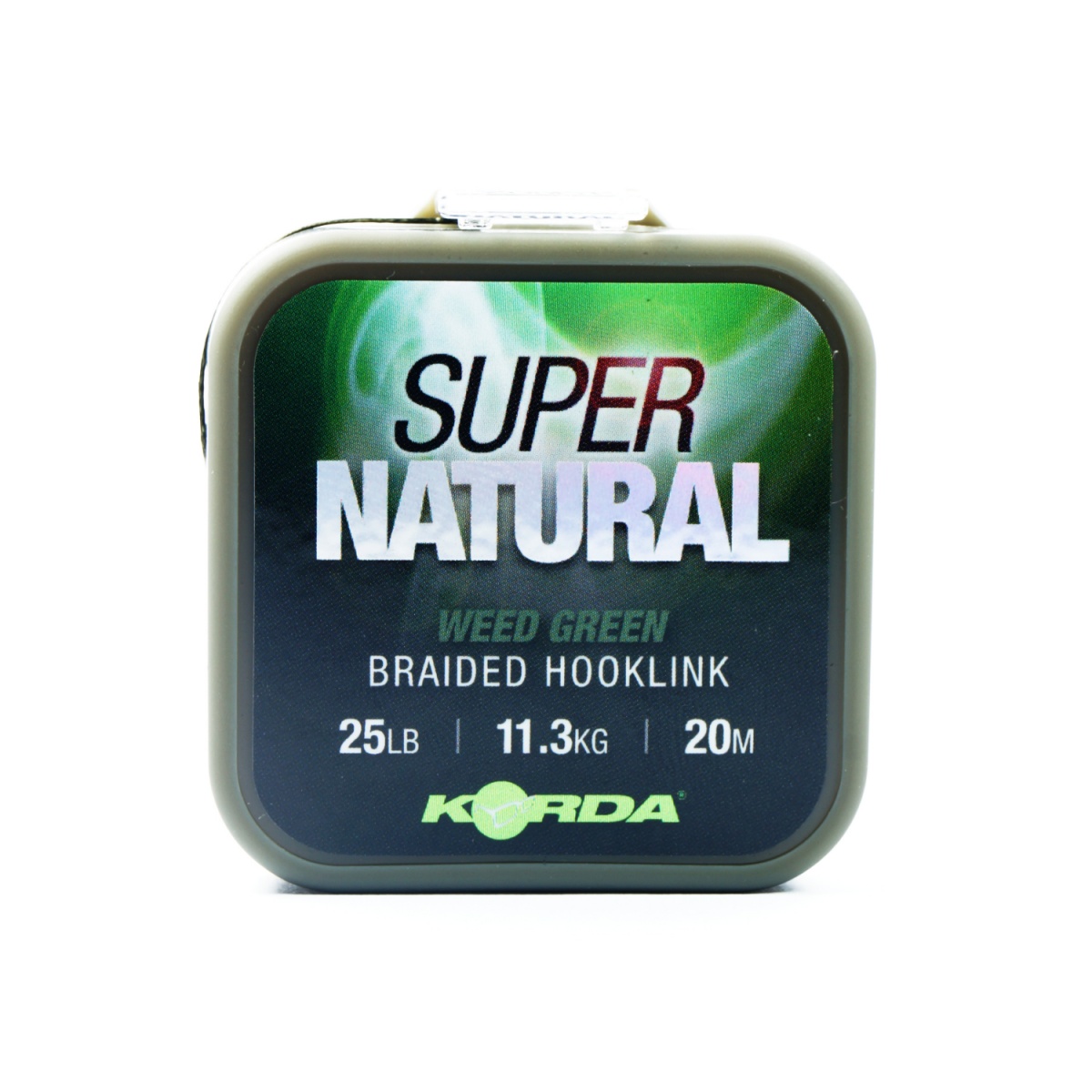 Korda Super Natural Braid 25lb/11.3kg Weddy Green  kolor