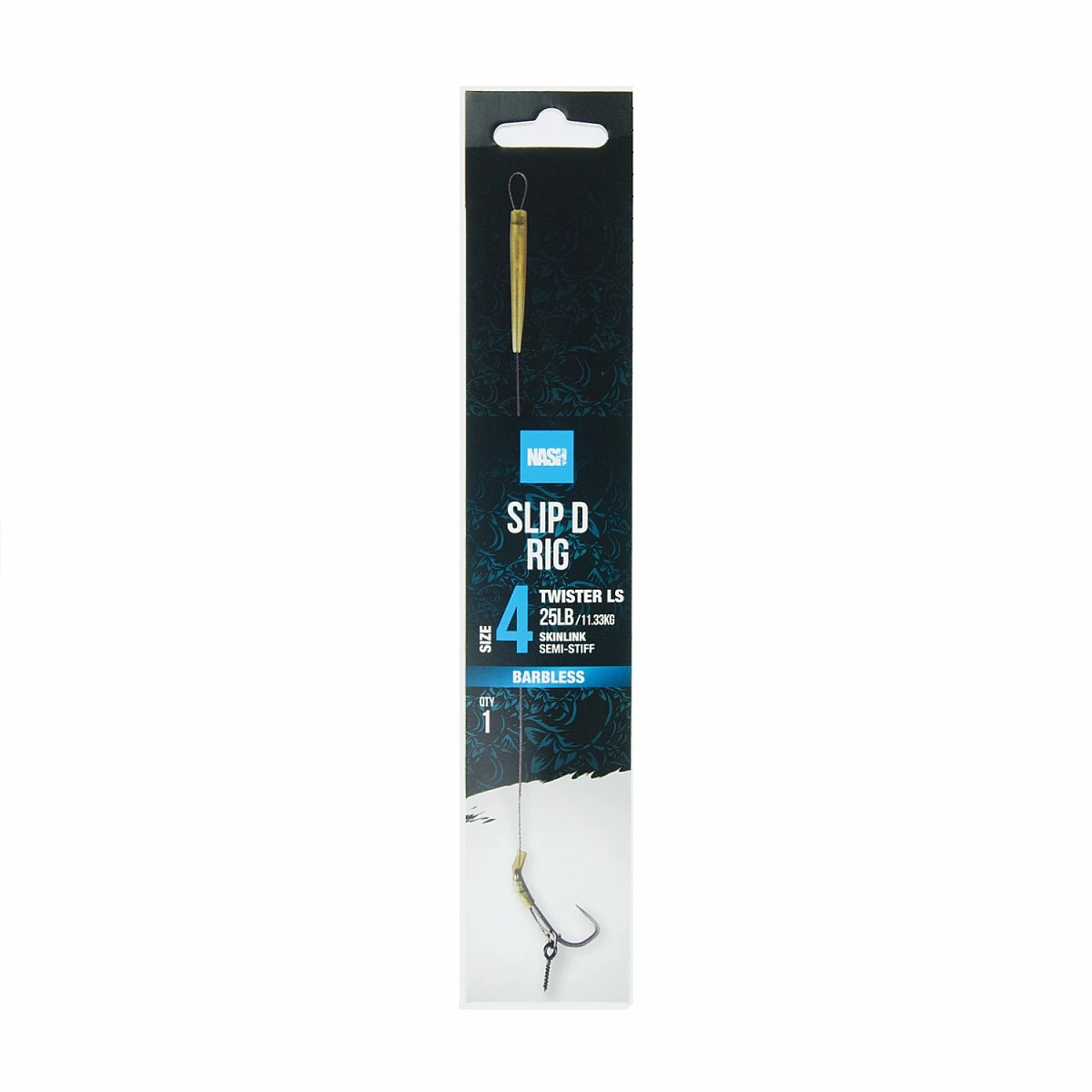 Nash Slip D Rig (Barbless)mărimea 4 (fără cârlig cu bărbie) - MPN: T6411 - EAN: 5055108964117