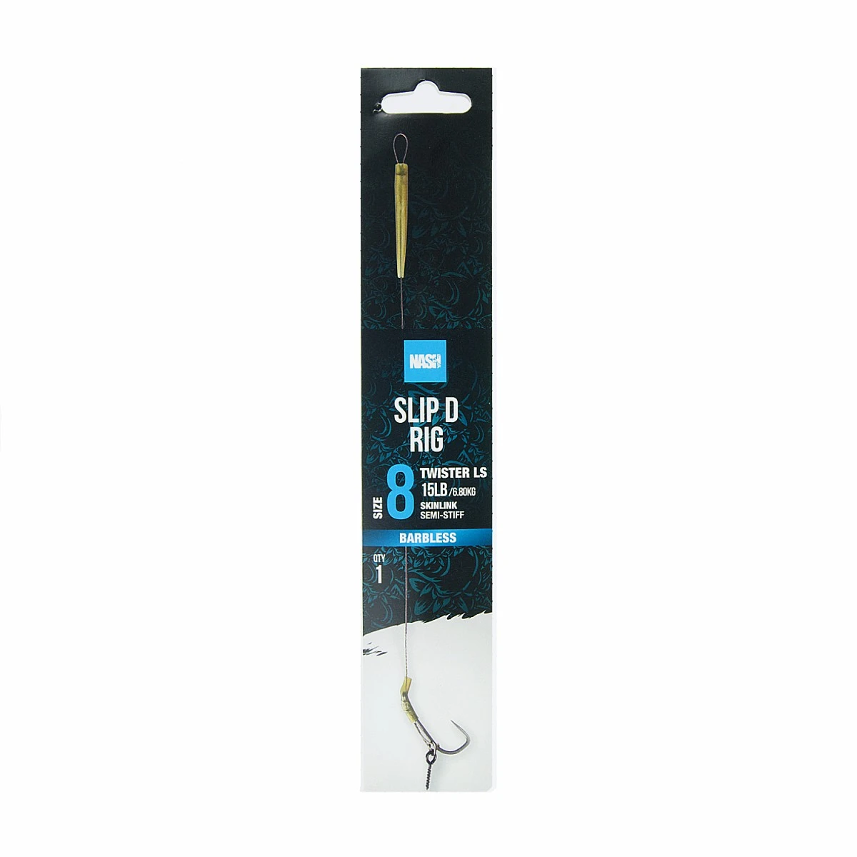 Nash Slip D Rig (Barbless)mărimea 8 (fără arici) - MPN: T6413 - EAN: 5055108964131