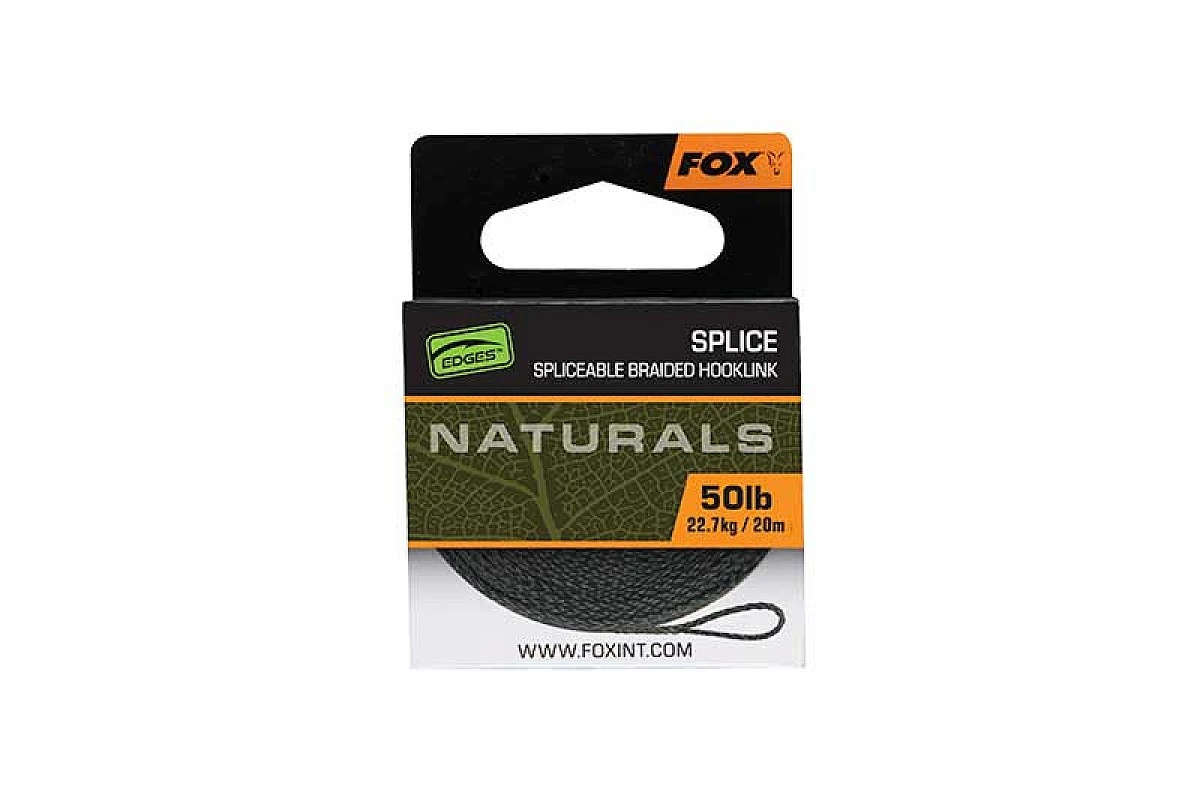 Fox Naturals Splice Hooklength 50lbmodèle 50lb/22.7kg (20m) - MPN: CAC897 - EAN: 5056212184422
