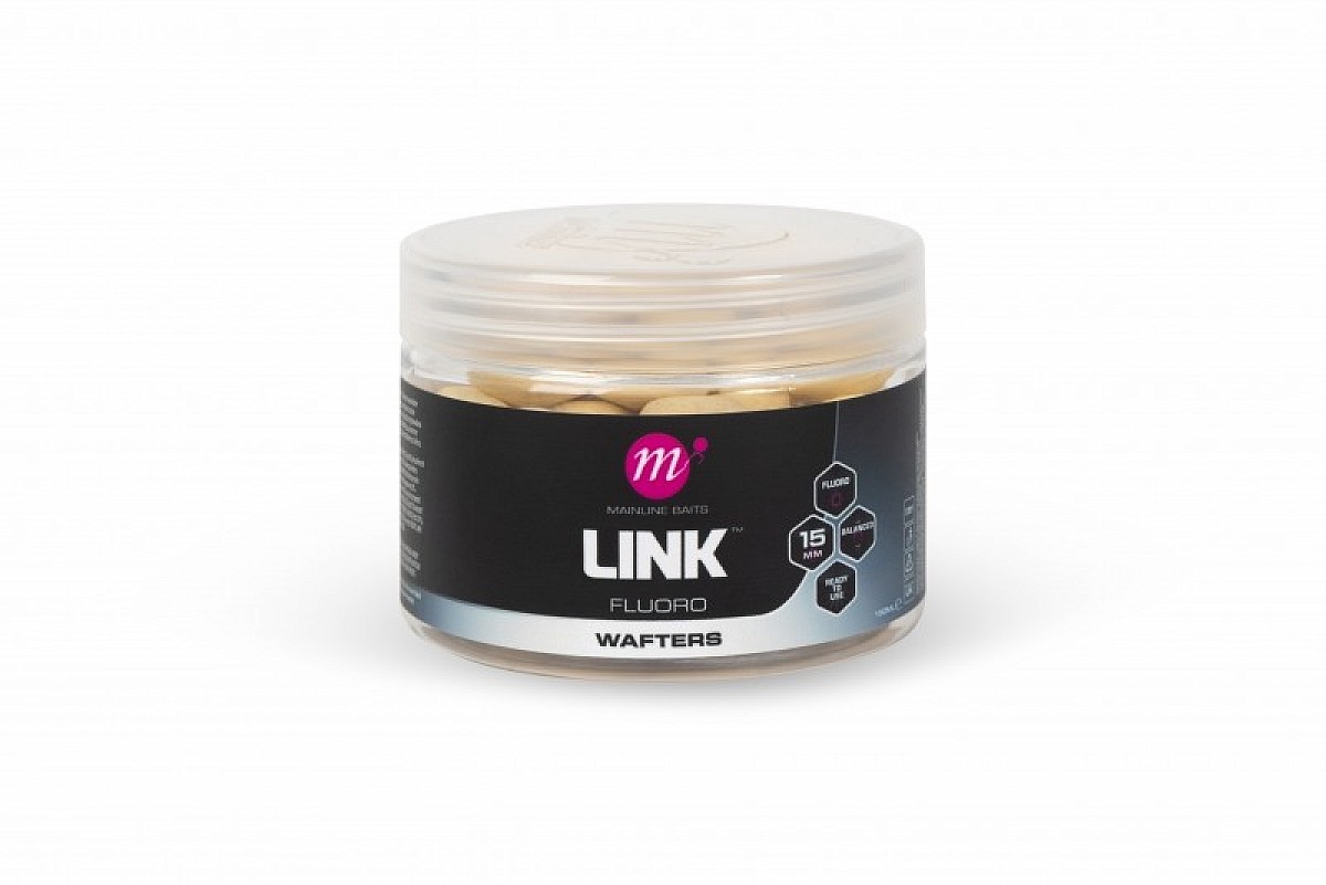Mainline Link Fluoro Wafters - Whiterozmiar 15mm - MPN: M44015 - EAN: 5060509817702