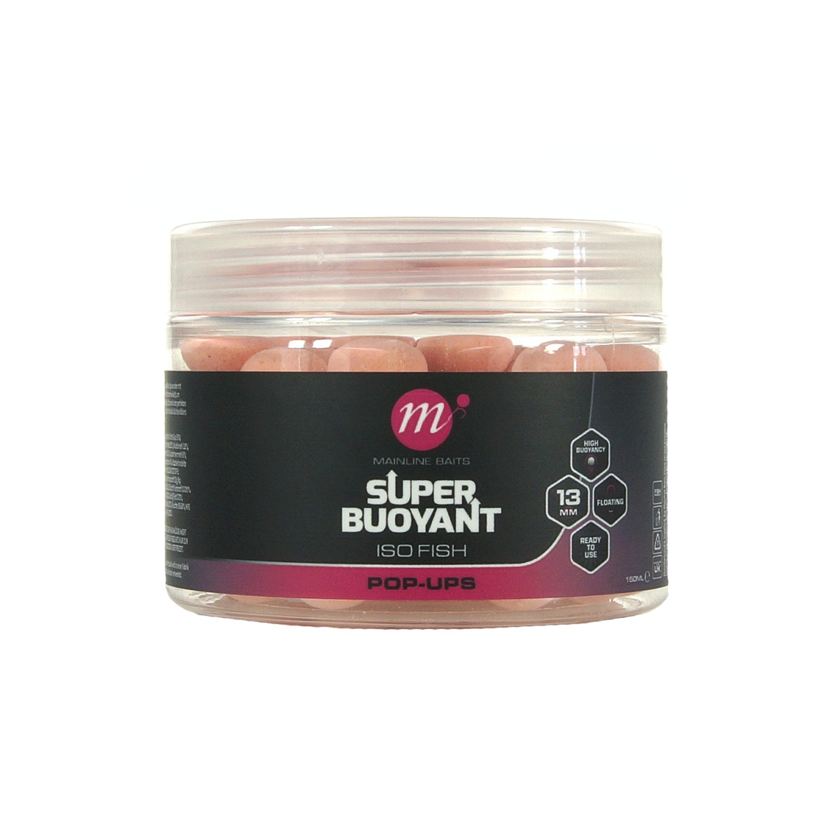 Mainline ISO Fish Super Buoyant Pop-Ups - Pinkśrednica 13mm - MPN: M21087 - EAN: 5060509817399