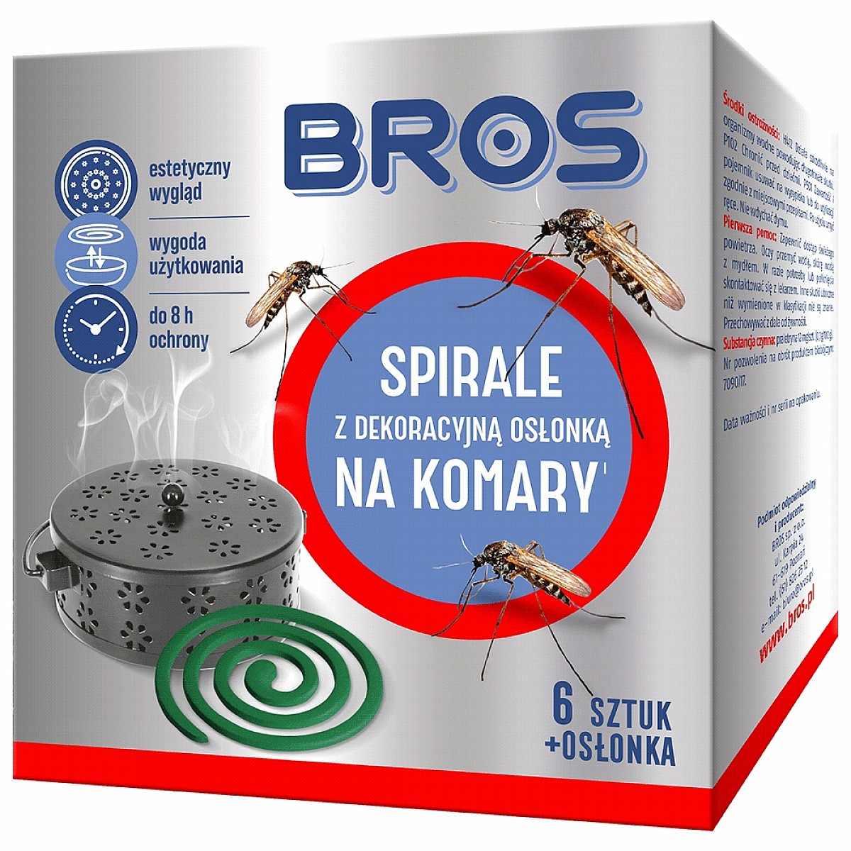 BROS - Spirale na Komary z Dekoracyjną Osłonką - MPN: 1980 - EAN: 5904517341739