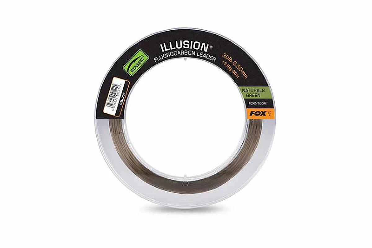 Fox Illusion Fluorocarbon Leader Greentamaño 30lb 13.6 kg (0.50 mm) - MPN: CML207 - EAN: 5056212191215