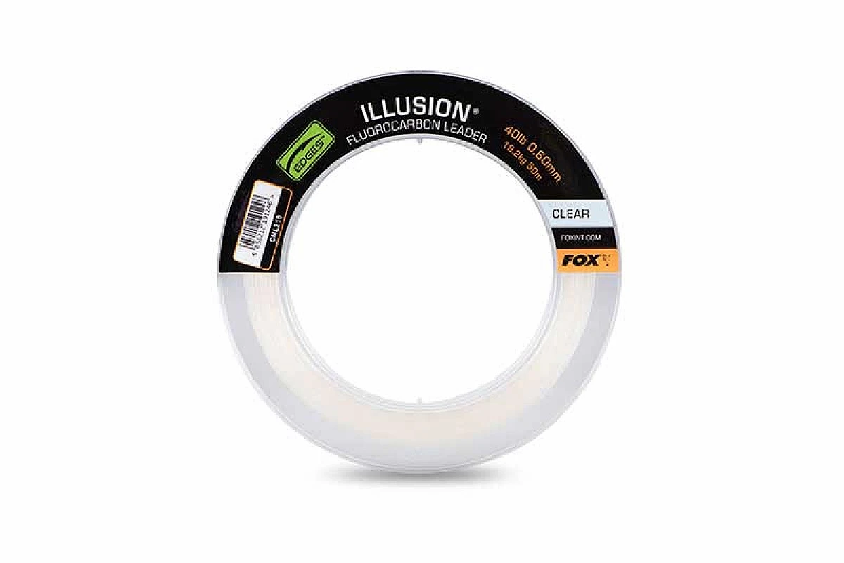 Fox Illusion Fluorocarbon Leader Clearрозмір 40lb 18.2 kg (0.60 mm) - MPN: CML210 - EAN: 5056212191246