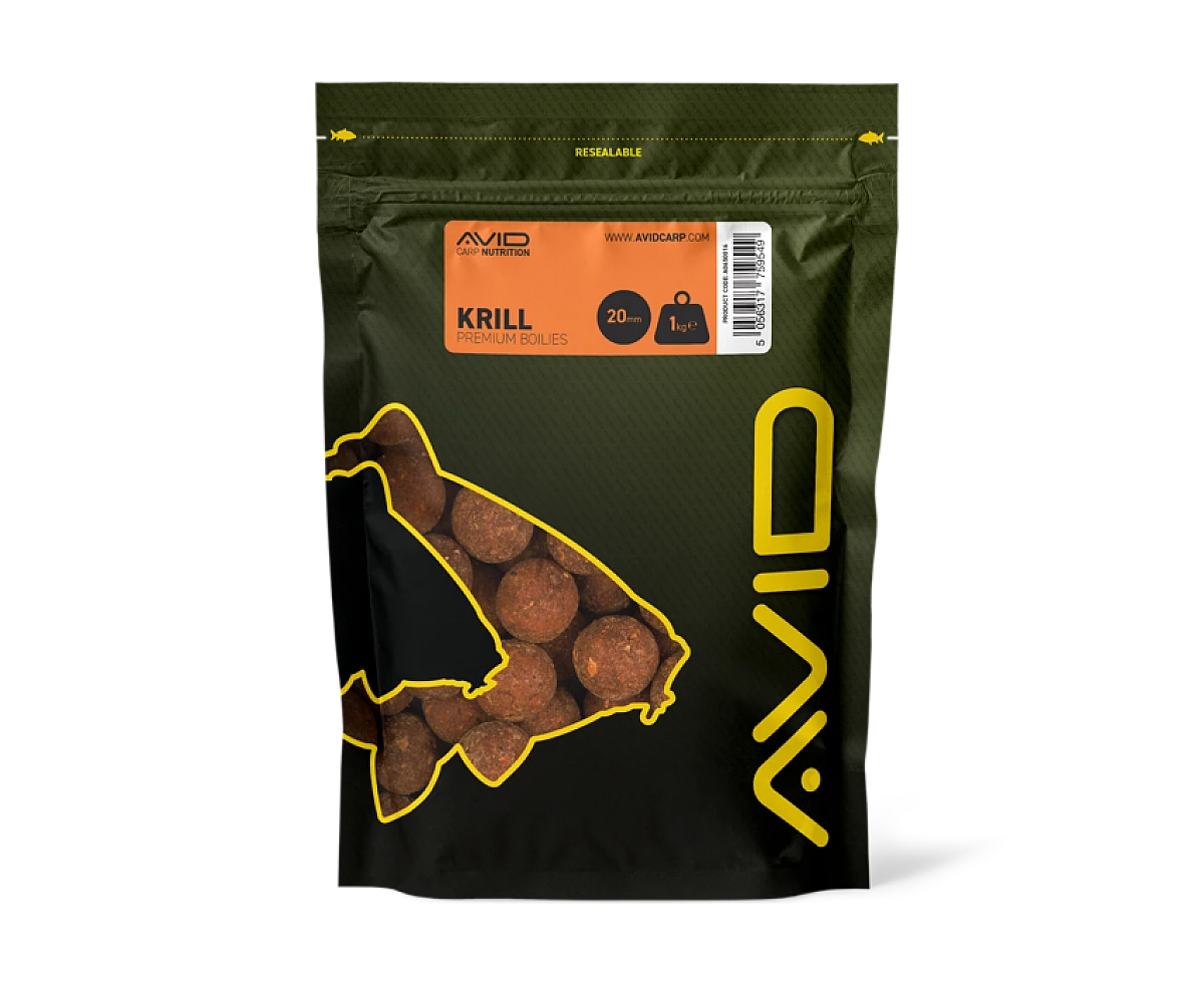 Avid Carp Krill Boiliesvelikost 20 mm - 1 kg - MPN: A0650016 - EAN: 5056317759549