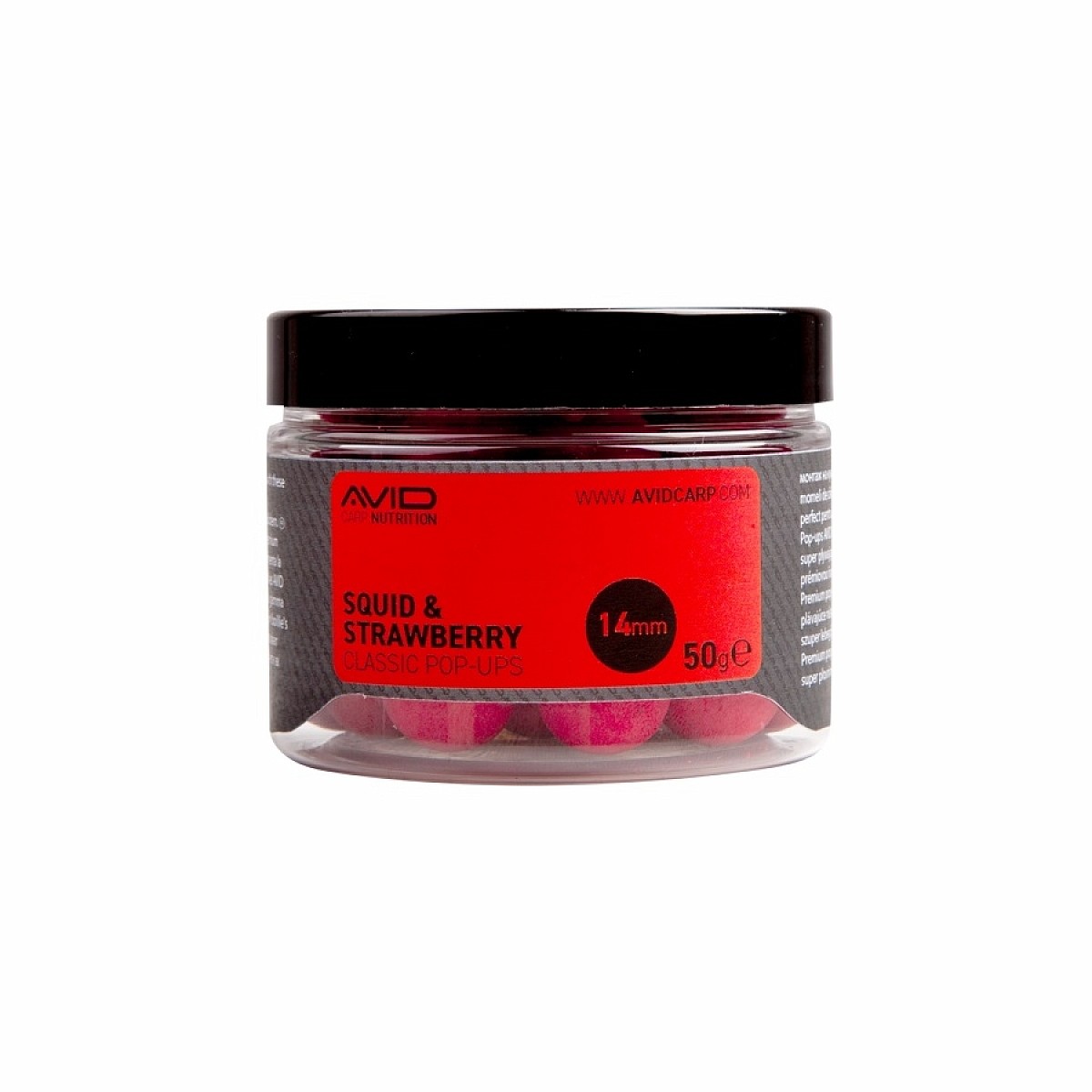 Avid Carp Squid & Strawberry Pop-Upsśrednica 14mm - MPN: A0650022 - EAN: 5056317759662