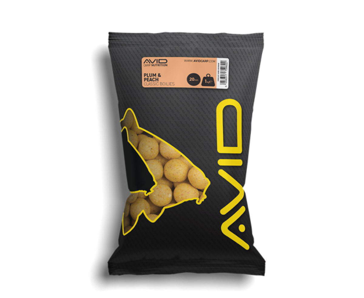 Avid Carp Plum & Peach Boiliesrozmiar 20 mm - 1 kg - MPN: A0650030 - EAN: 5056317759822