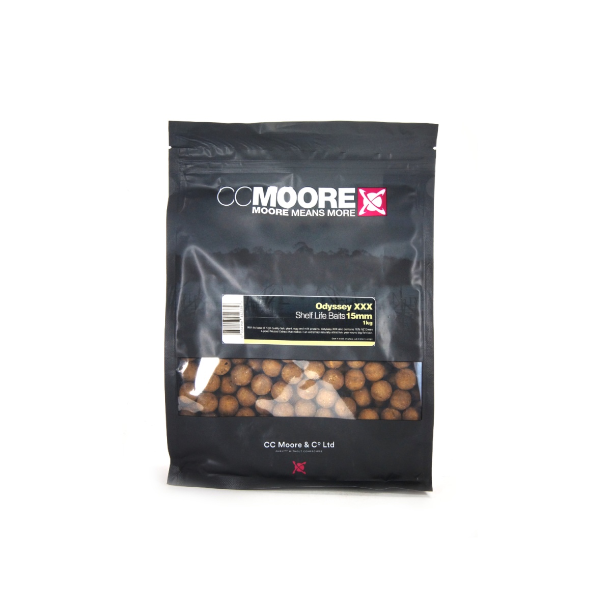 CcMoore Odyssey XXX ShelfLife Boilies - Kulki Proteinowe 15 mm / 1 kg rozmiar