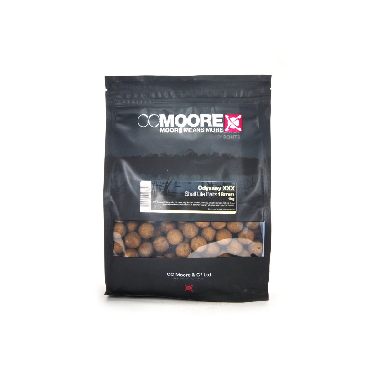 CcMoore Odyssey XXX ShelfLife Boilies - Kulki Proteinowe 18 mm / 1 kg rozmiar