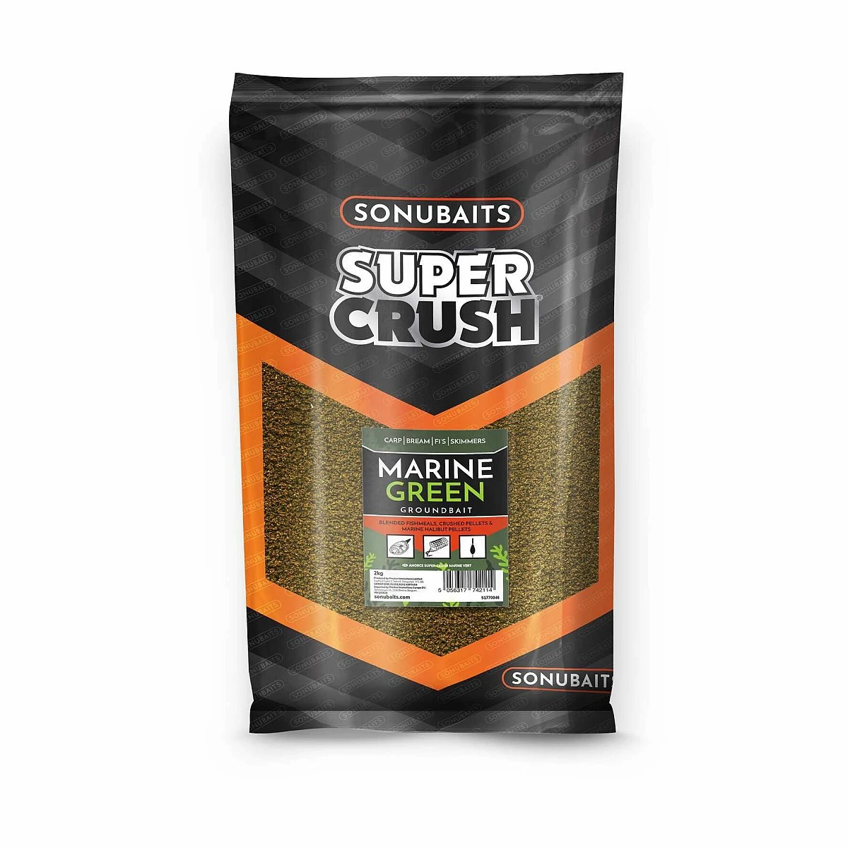 Sonubaits Super Crush Groundbait - Marine Greenambalaj 2kg - MPN: S1770046 - EAN: 5056317742114