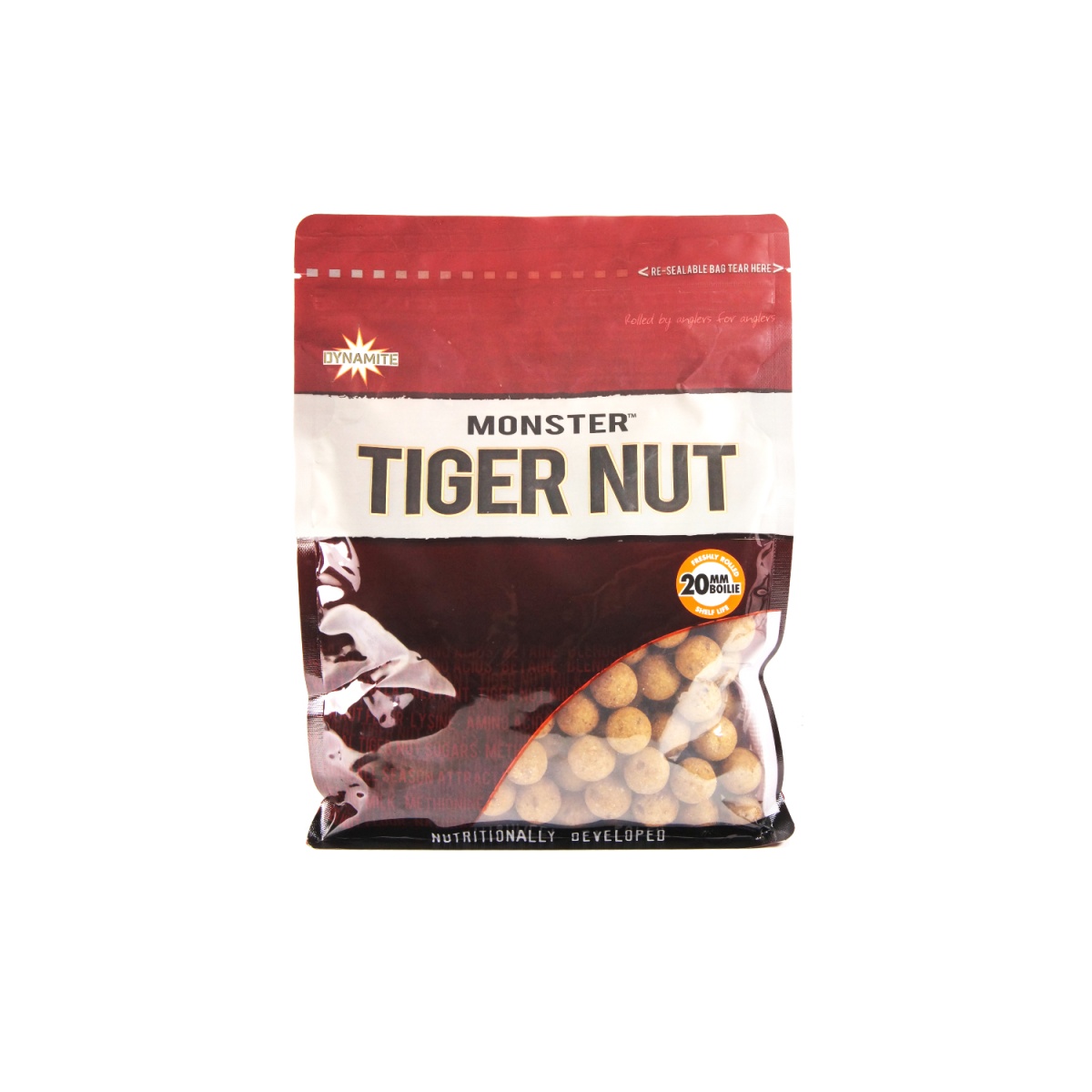DynamiteBaits Monster Tiger Nut Boilie - Kulki Proteinowe 20 mm / 1kg rozmiar / opakowanie