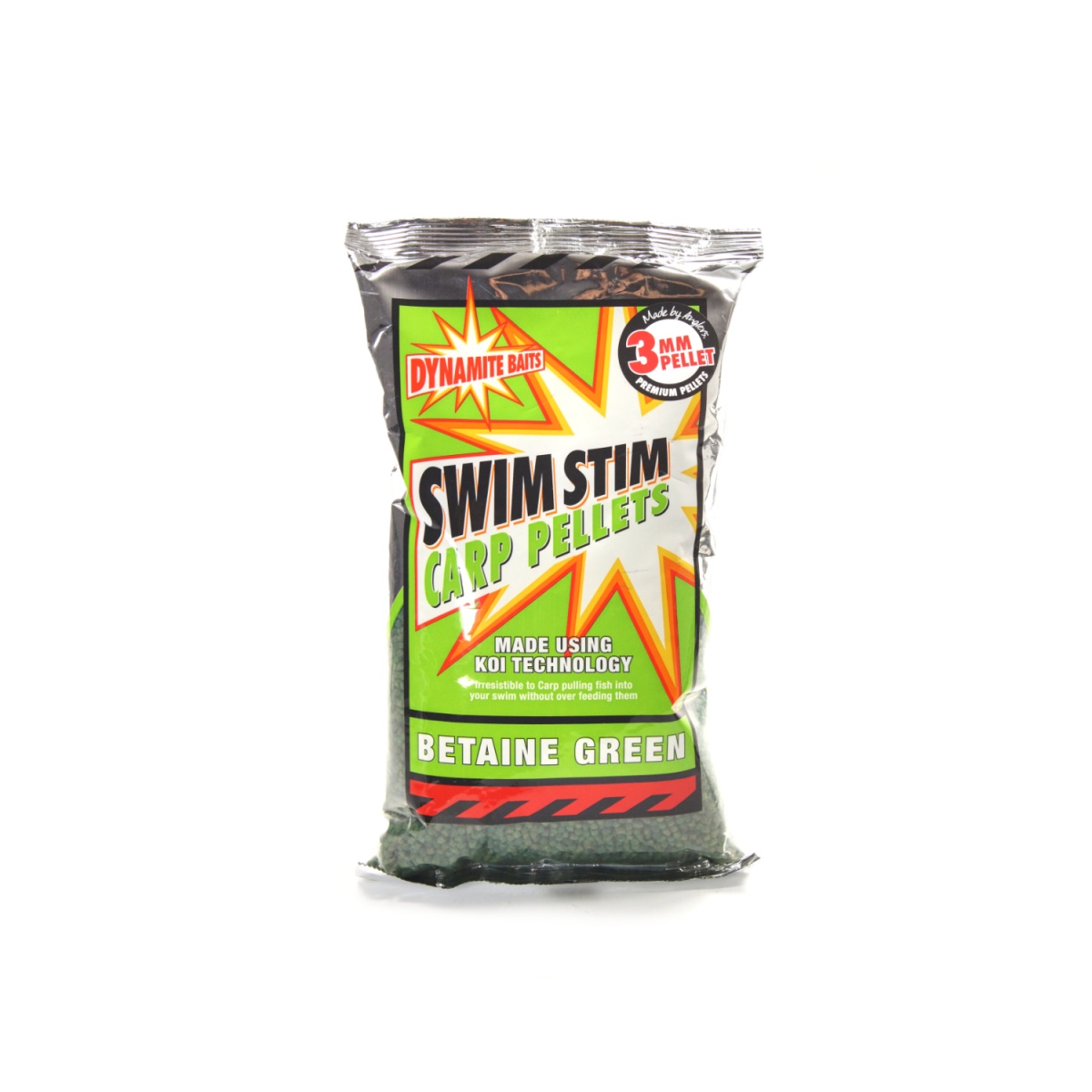 NEW Dynamite Baits Swim Stim Green Betain Pellet 3 mm rozmiar