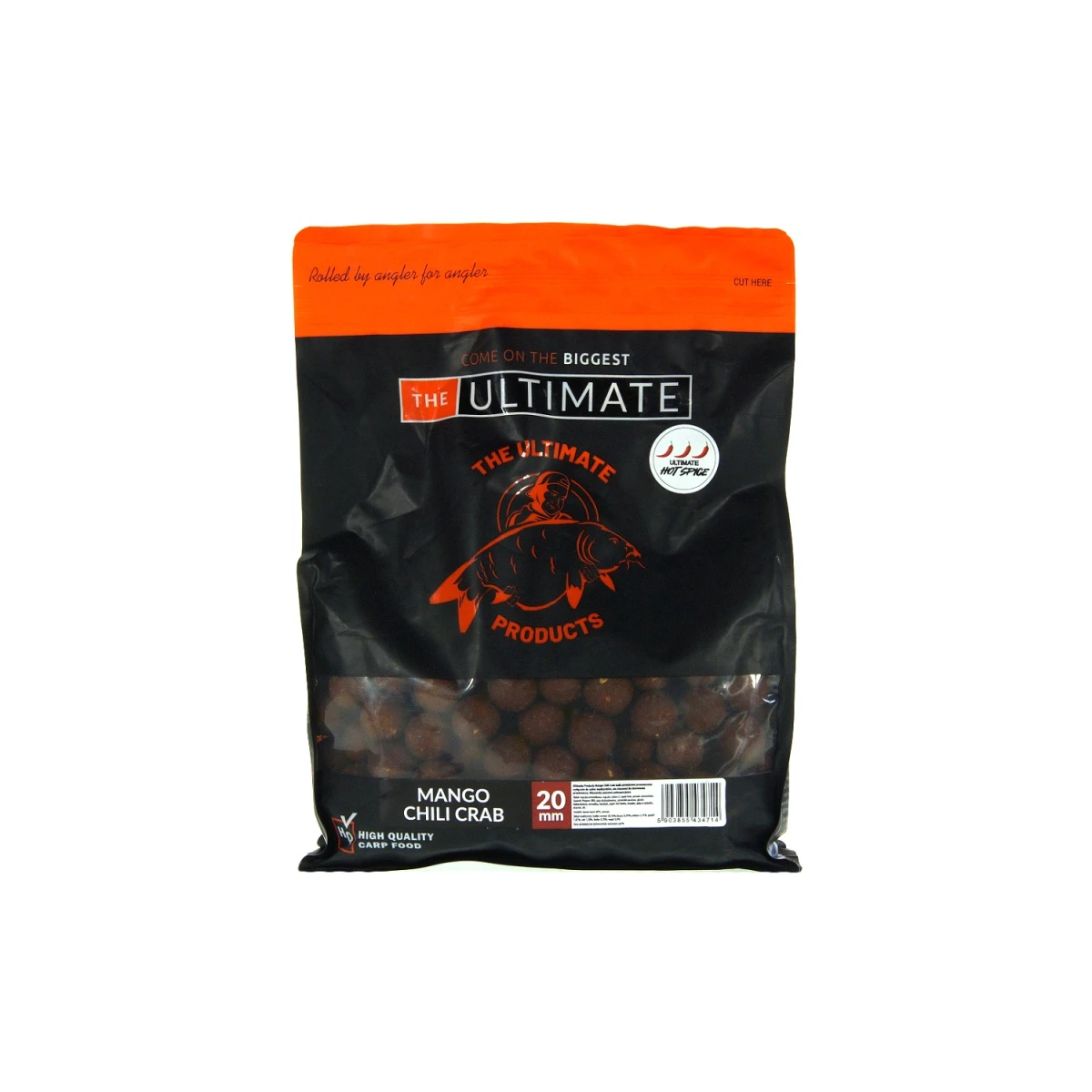 UltimateProducts Top Range Boilies - Mango Chili Crabmărimea 20 mm / 1 kg - EAN: 5903855434714